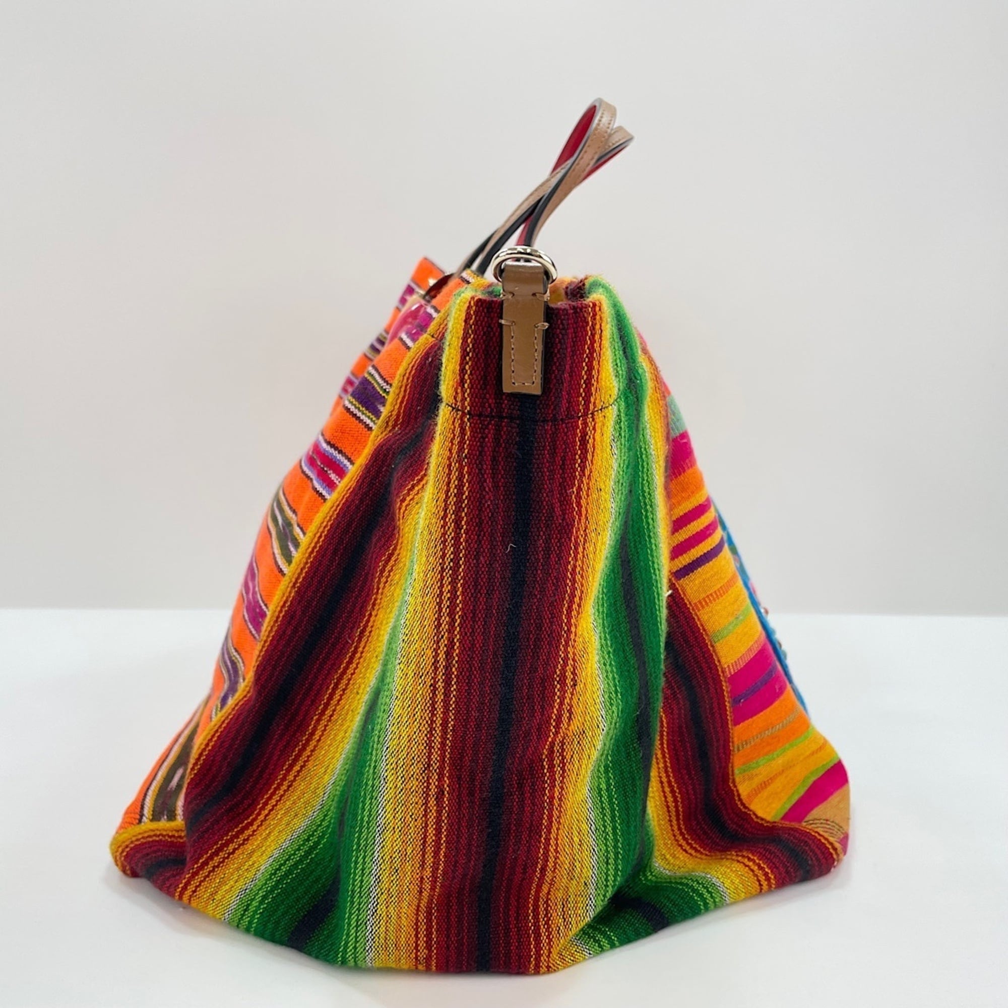 Christian Louboutin Multi-Color Canvas Tote Bag (Pre-Owned)