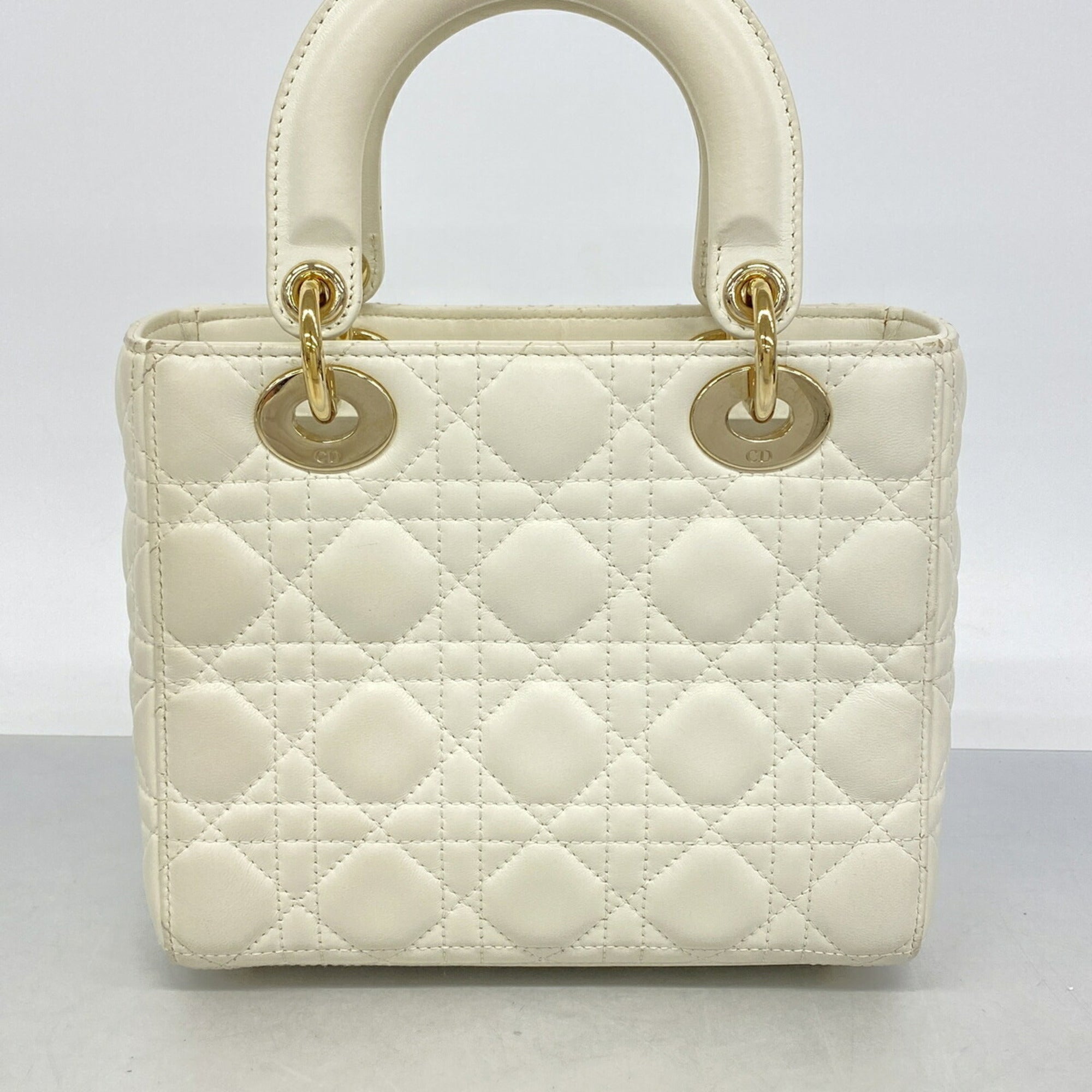 Christian Dior White Leather Handbag (Pre-Owned)