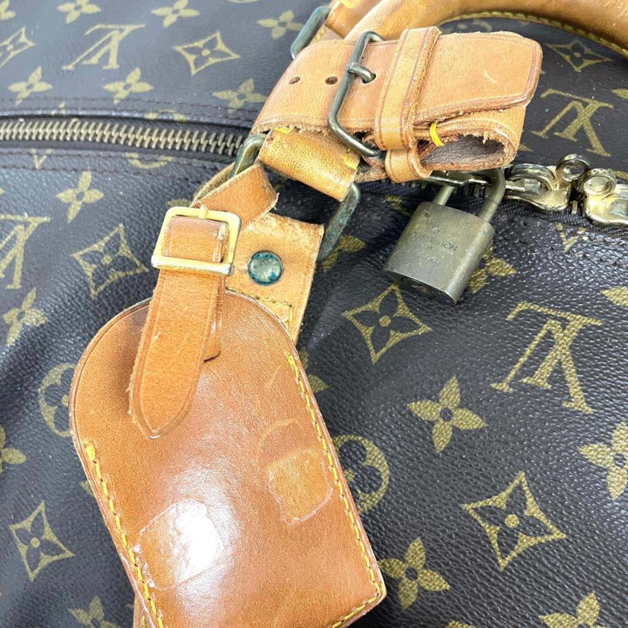 Louis Vuitton Brown Monogram Canvas Boston Bag (Pre-Owned)