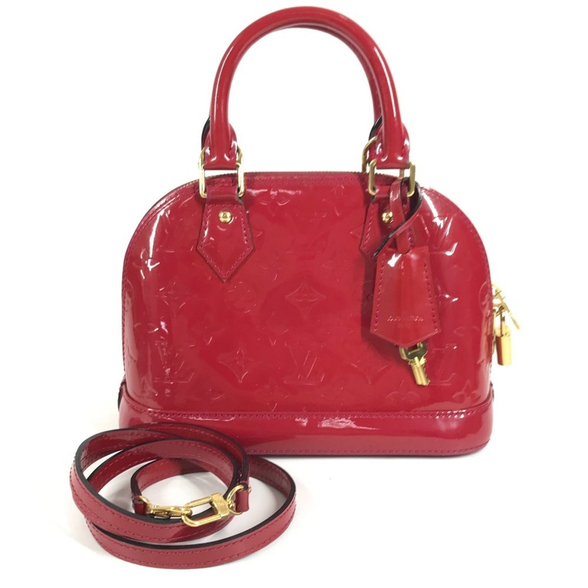 Louis Vuitton Monogram Vernis Indian Rose Monogram Vernis Handbag Shoulder Bag (Pre-Owned)