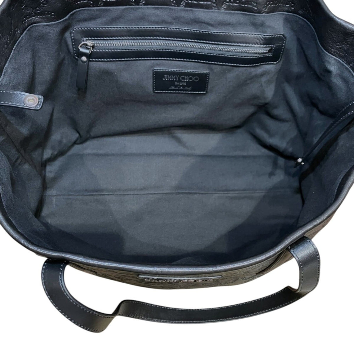 Jimmy Choo Black Leather Tote Bag (Pre-Owned)