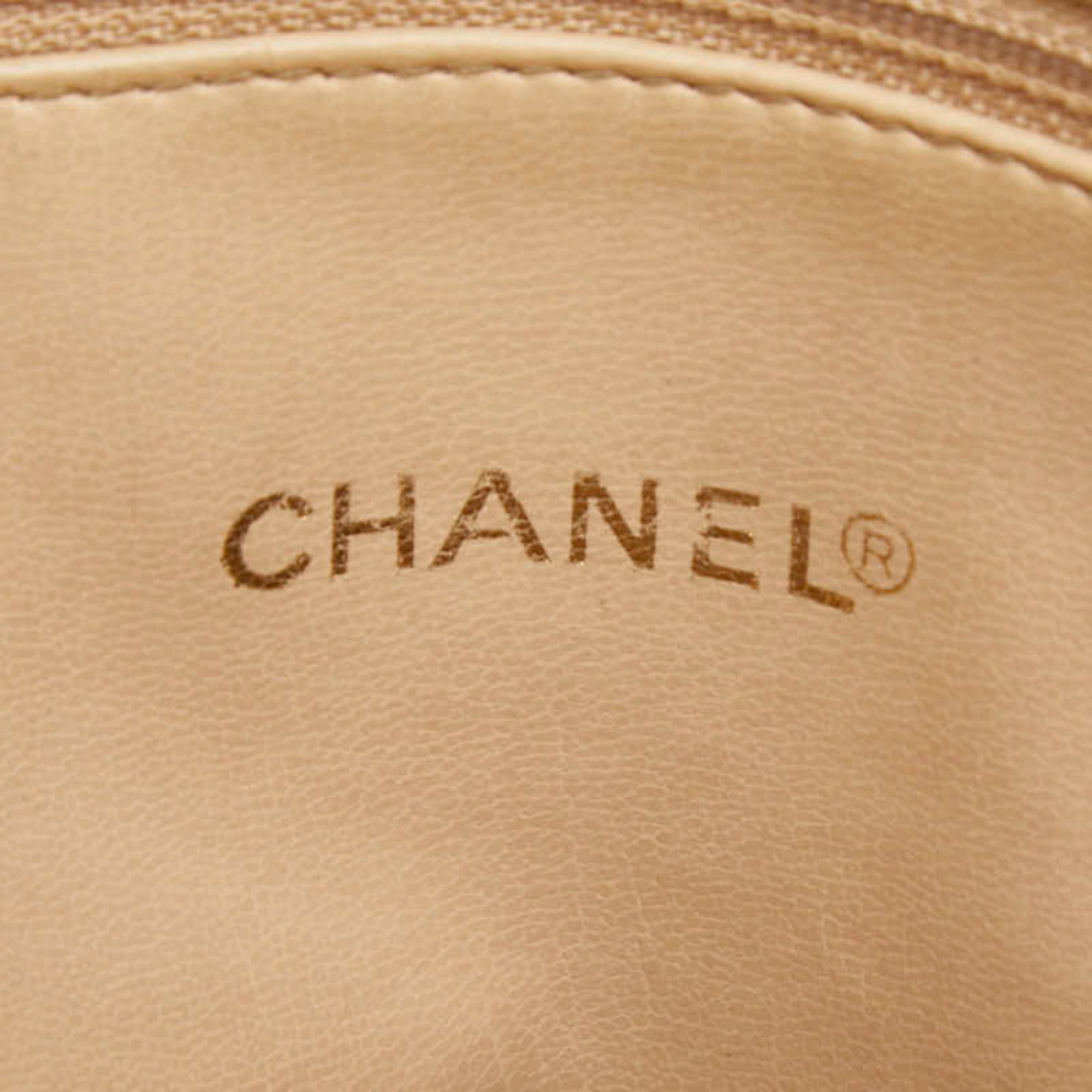 Chanel Beige Leather Tote Bag (Pre-Owned)
