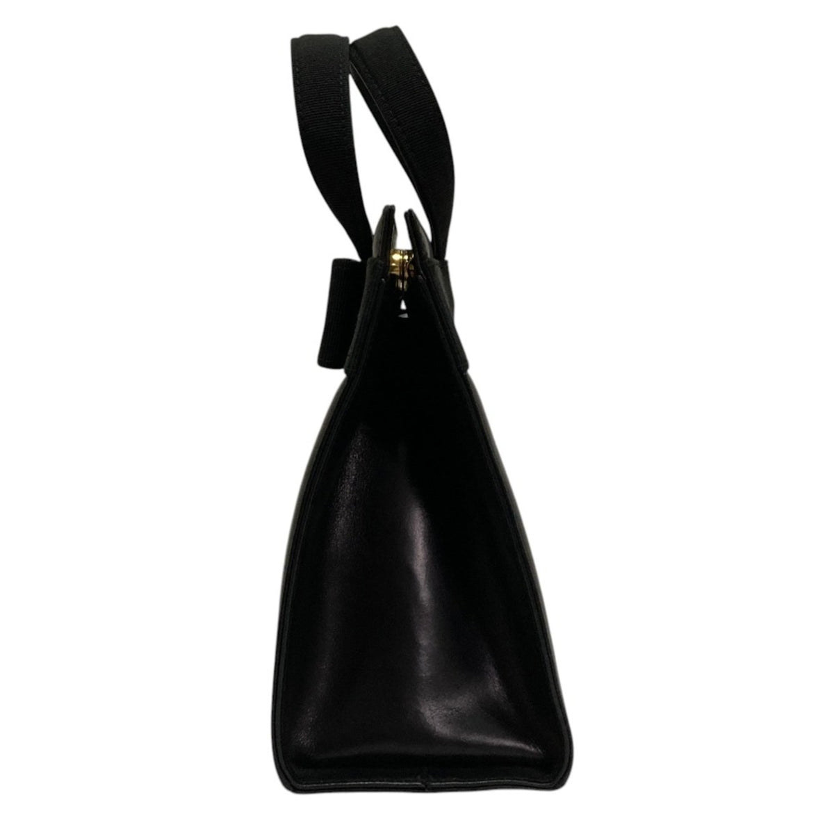Salvatore Ferragamo Black Leather Handbag (Pre-Owned)