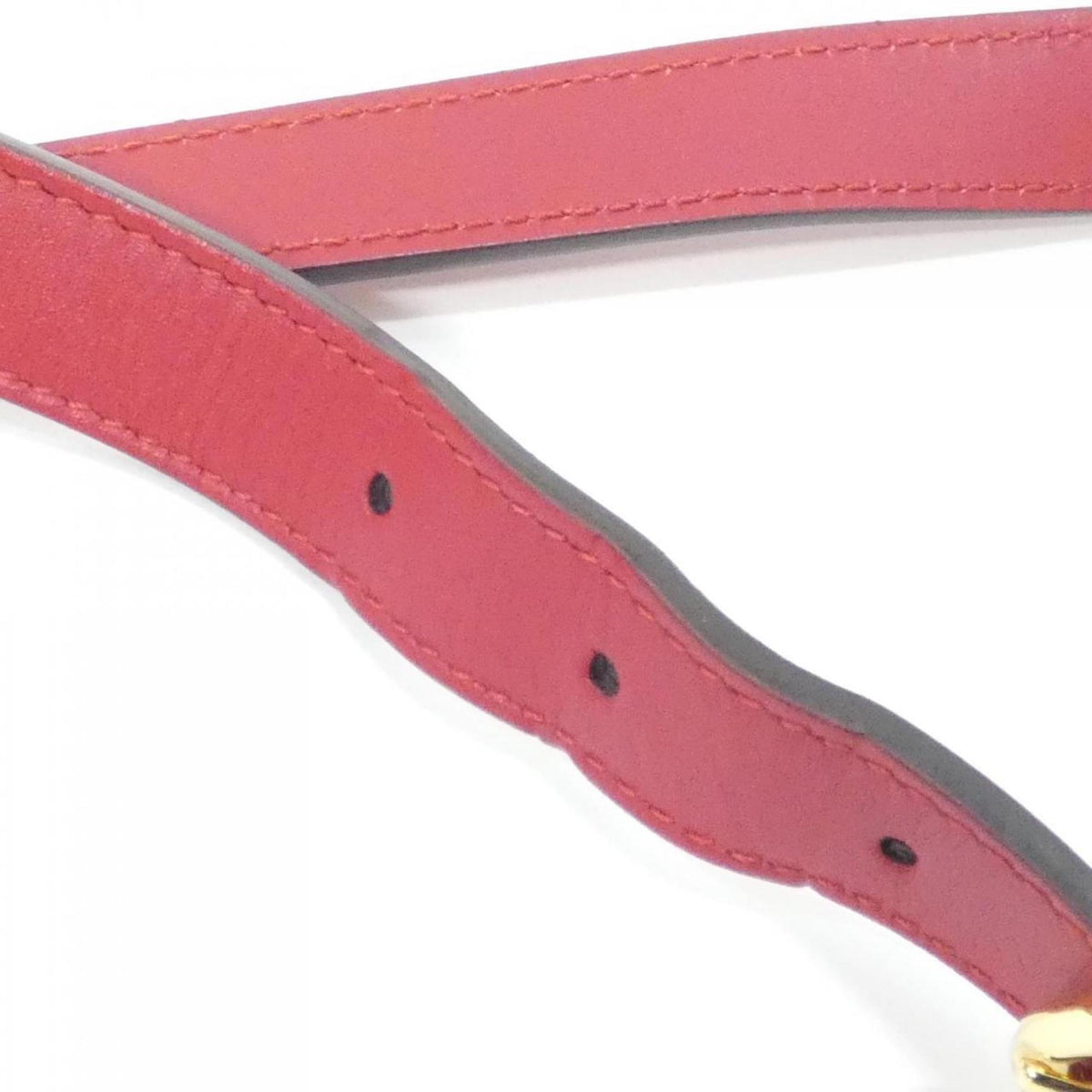 Gucci Red Color Leather Shoulder Bag (Pre-Owned)