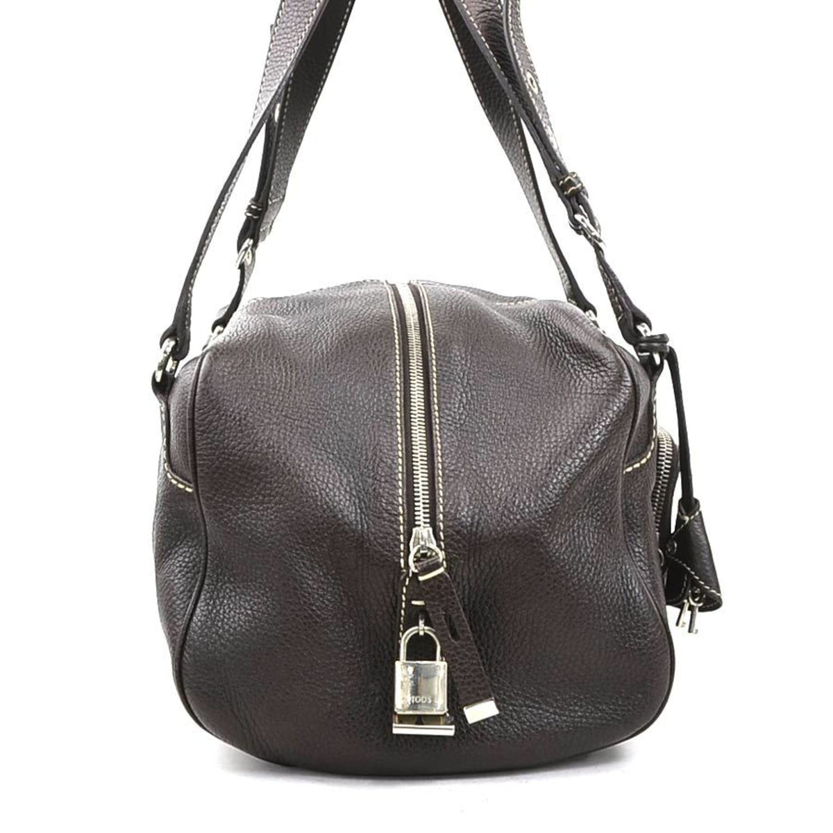Tod's Brown Leather Handbag (Pre-Owned)