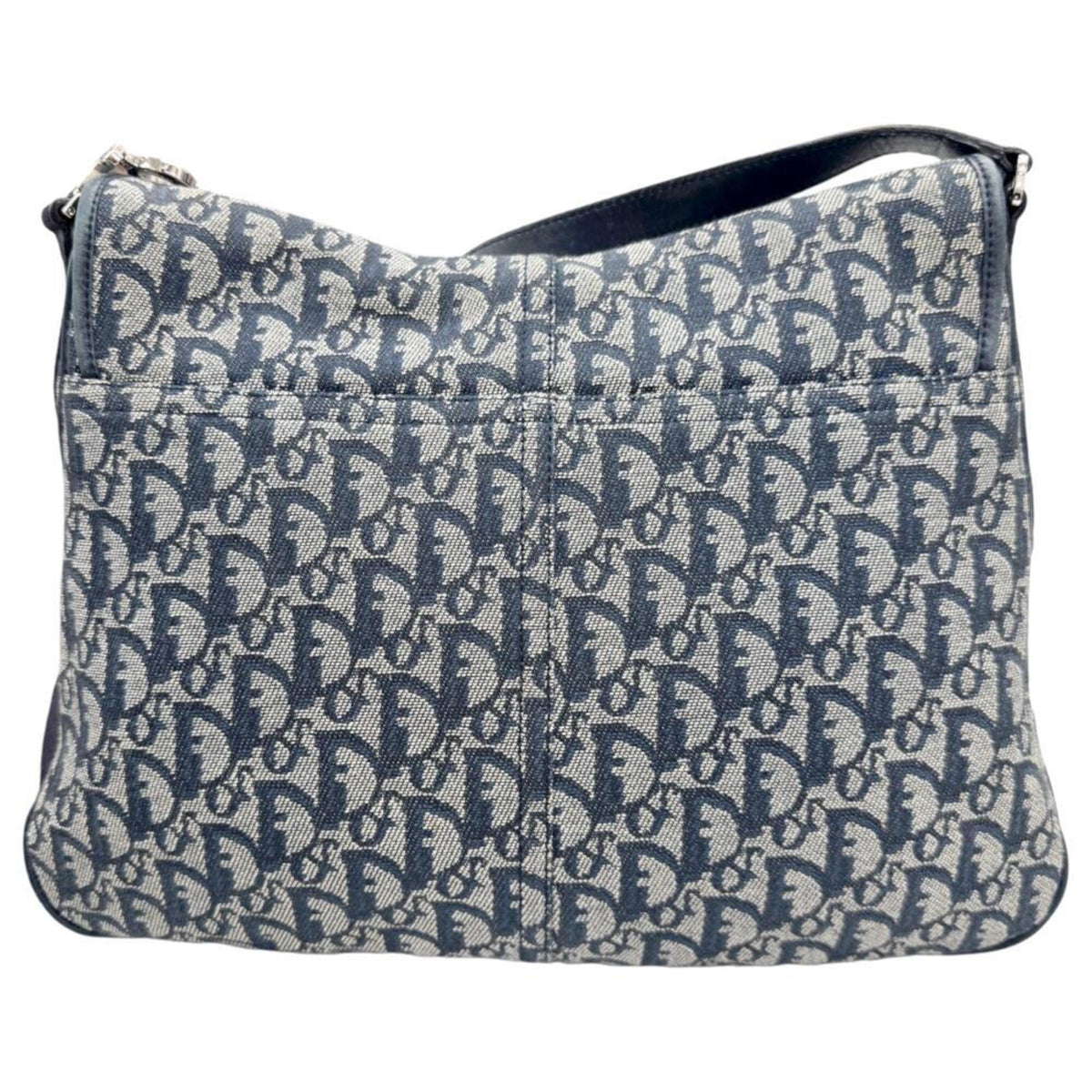 Christian Dior Blue Canvas Shoulder Bag (Pre-Owned)