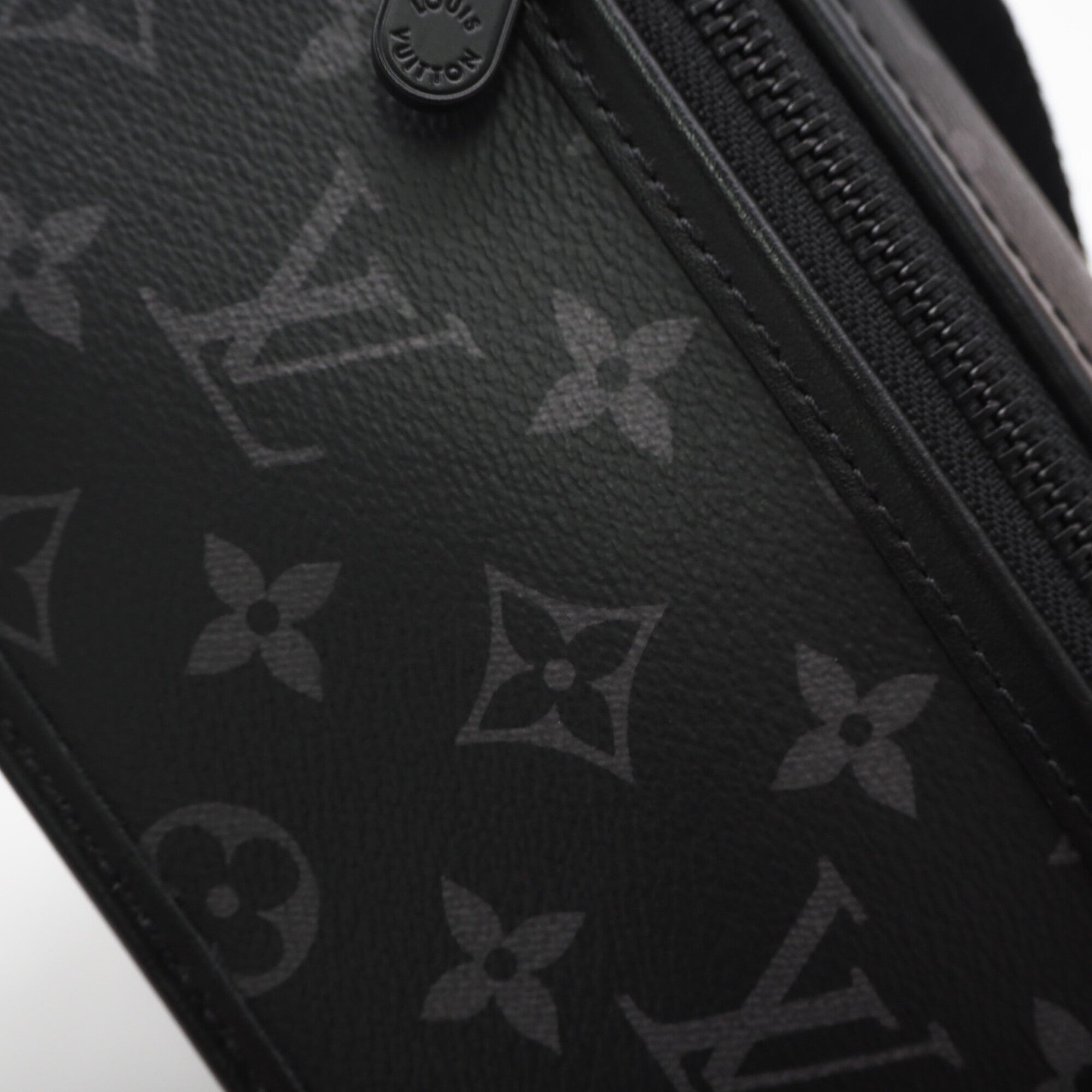 Louis Vuitton Monogram Eclipse Black Gray Coated Canvas Leather Shoulder Bag (Pre-Owned)