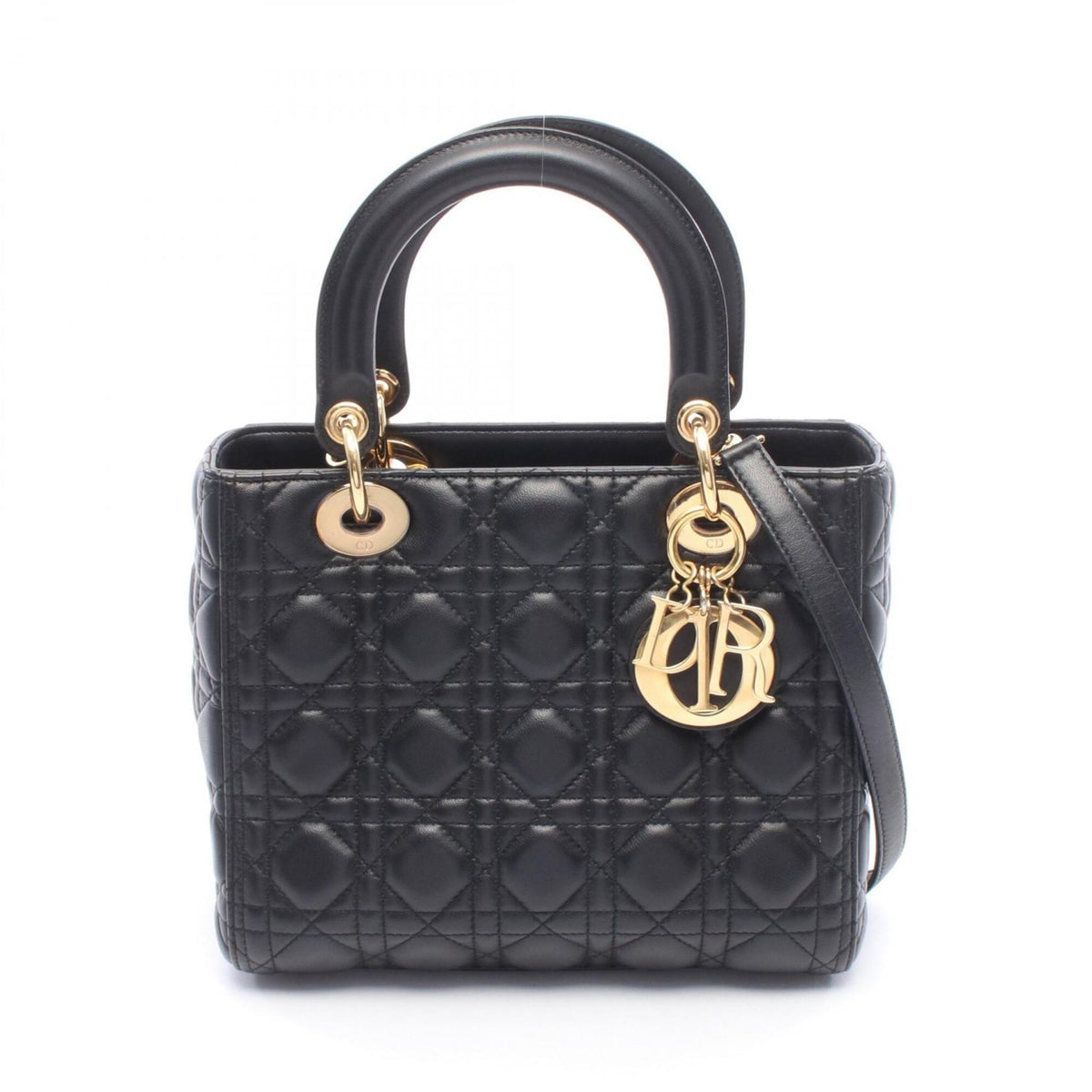 Christian Dior Black Leather Handbag (Pre-Owned)