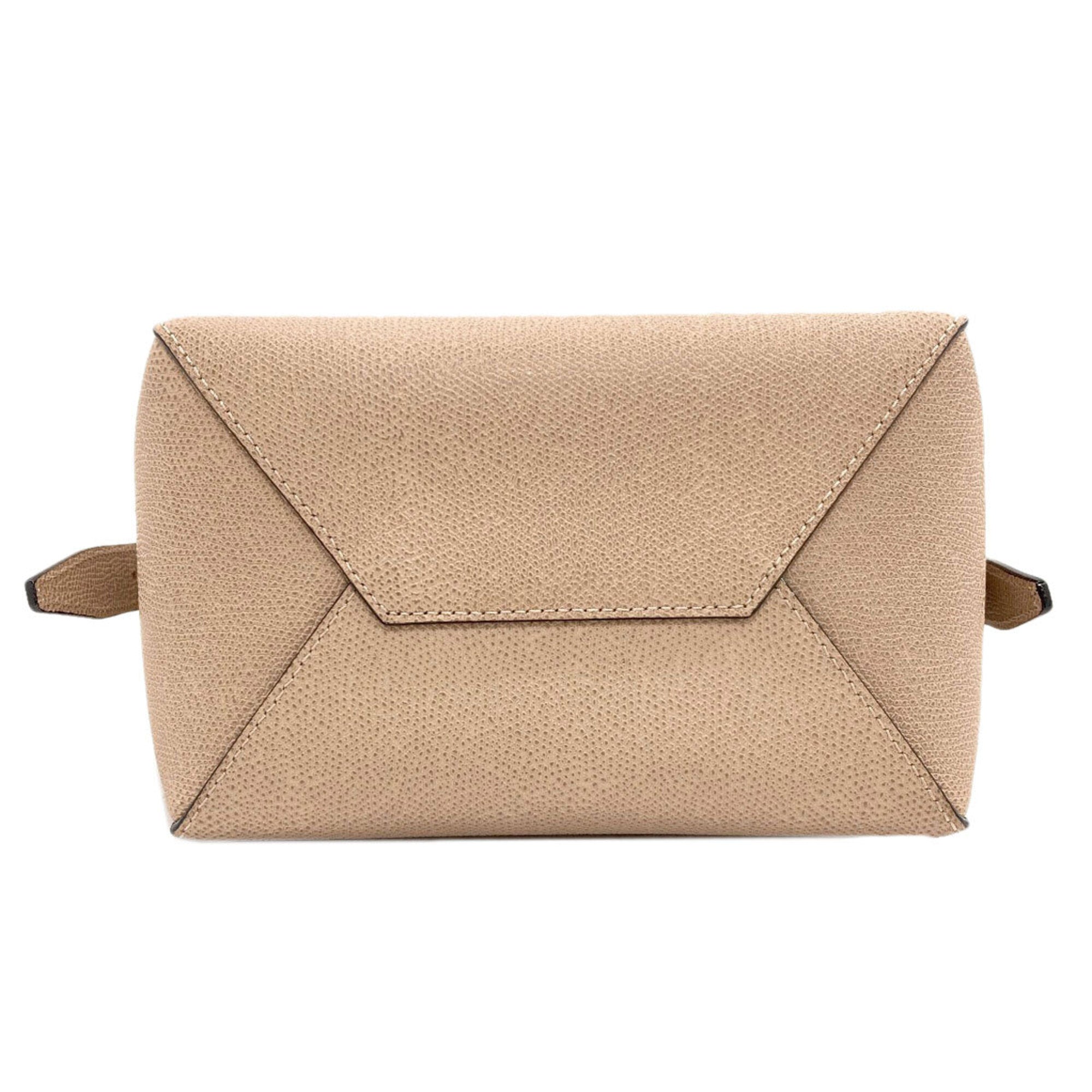 Valextra Brown Leather Shoulder Bag (Pre-Owned)