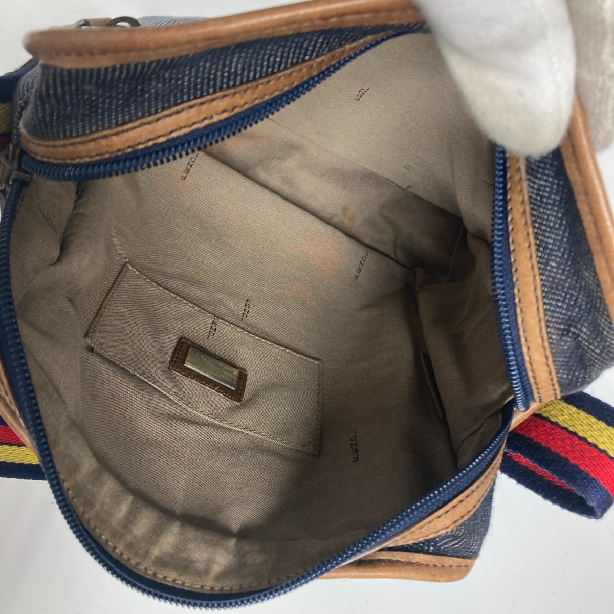 Fendi Blue Denim Pochette Shoulder Bag (Pre-Owned)