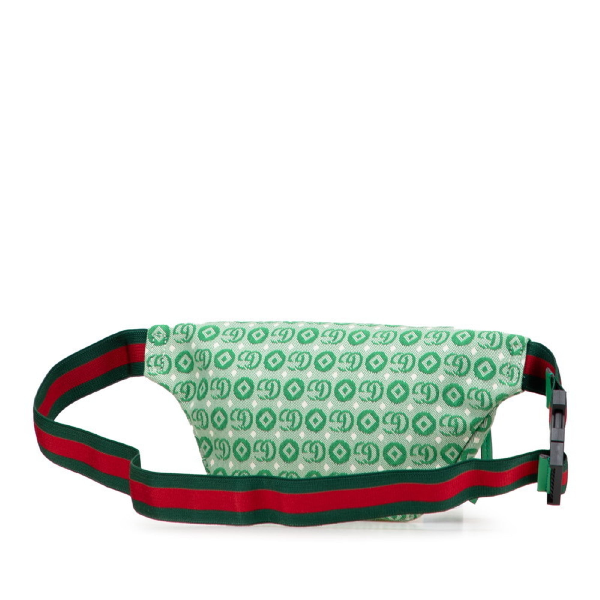 Gucci Green Canvas Fanny Pack (Pre-Owned)