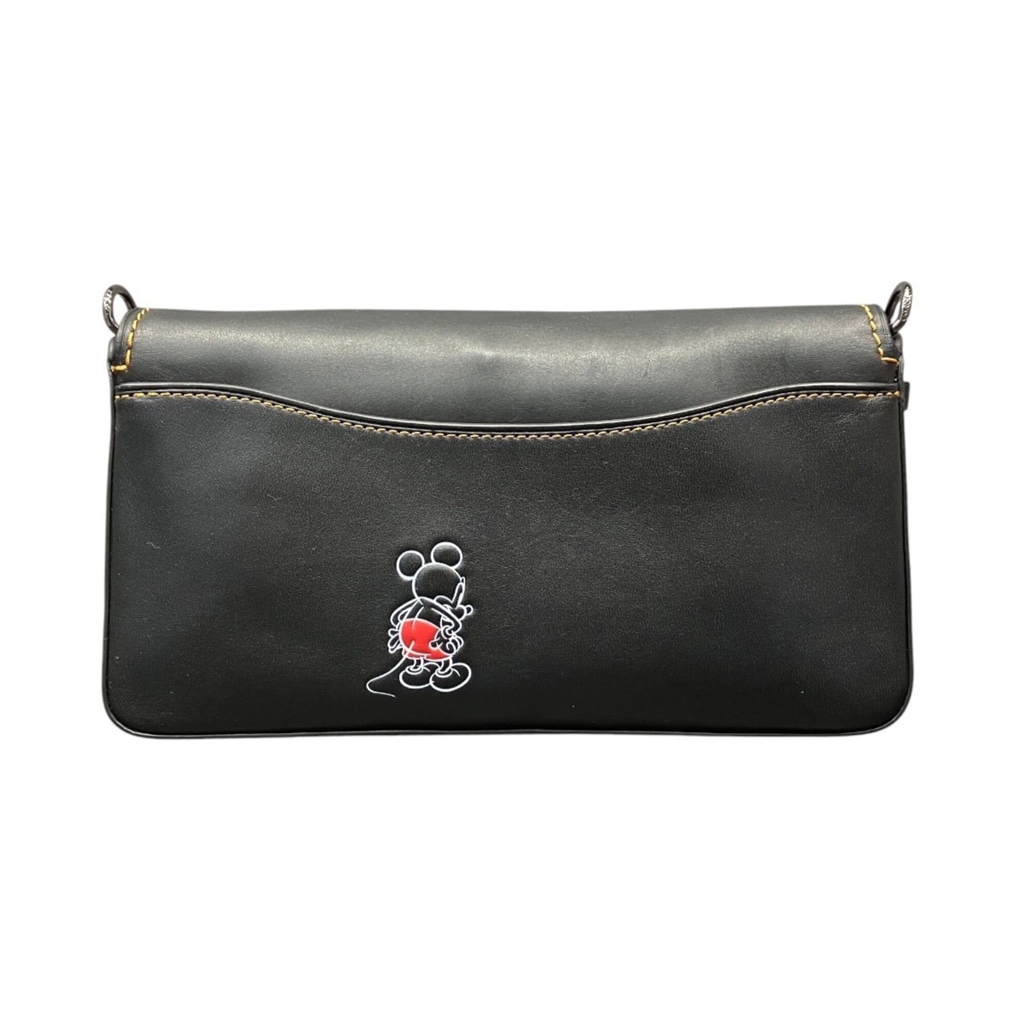 Coach Black Leather Shoulder Bag (Pre-Owned)