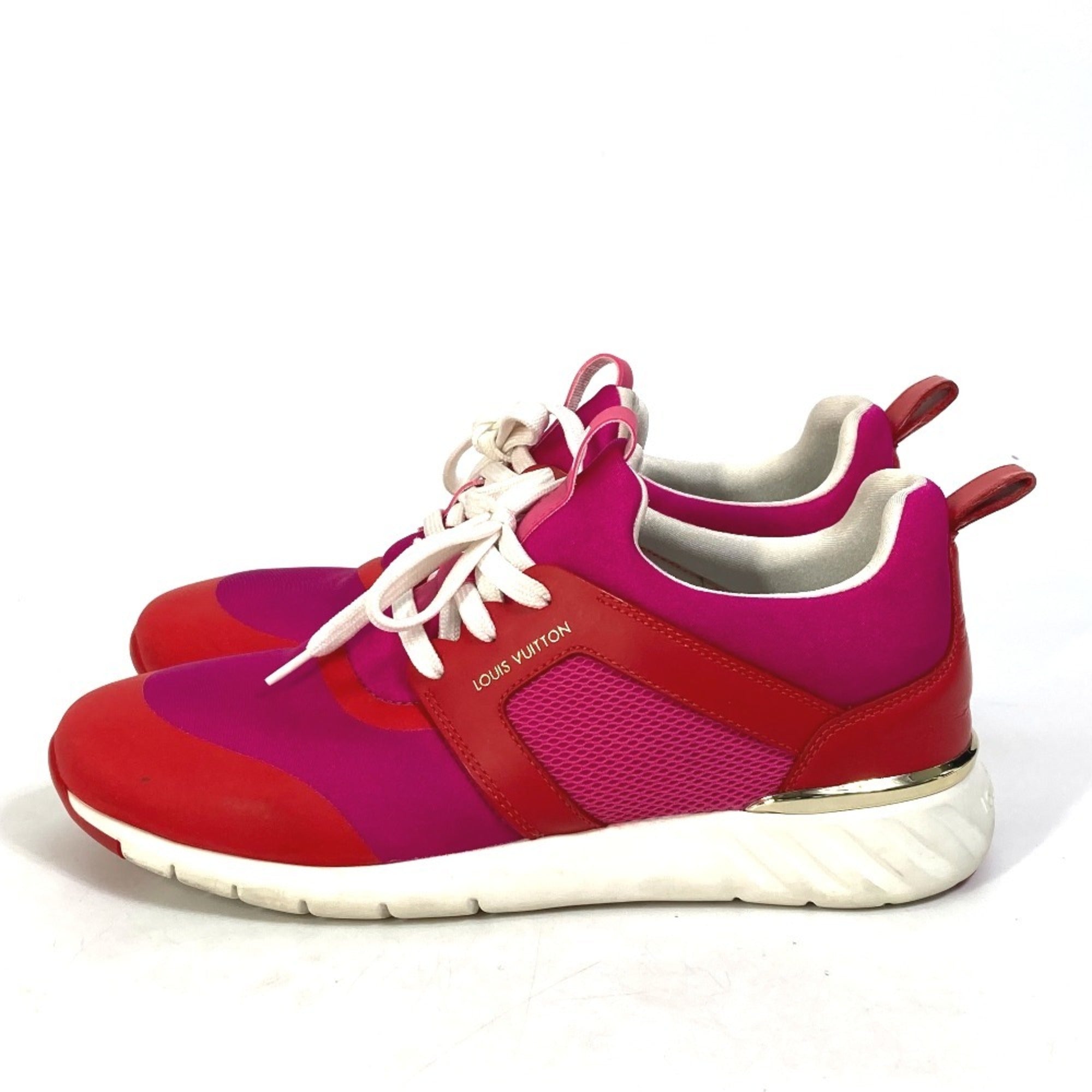 Louis Vuitton Pink Red Color Sneakers (Pre-Owned)