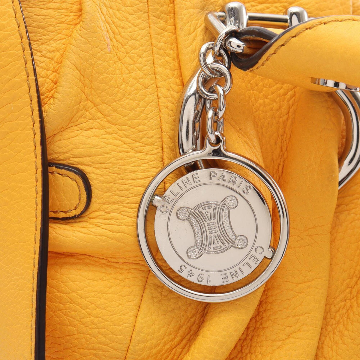 Celine Yellow Leather Handbag (Pre-Owned)
