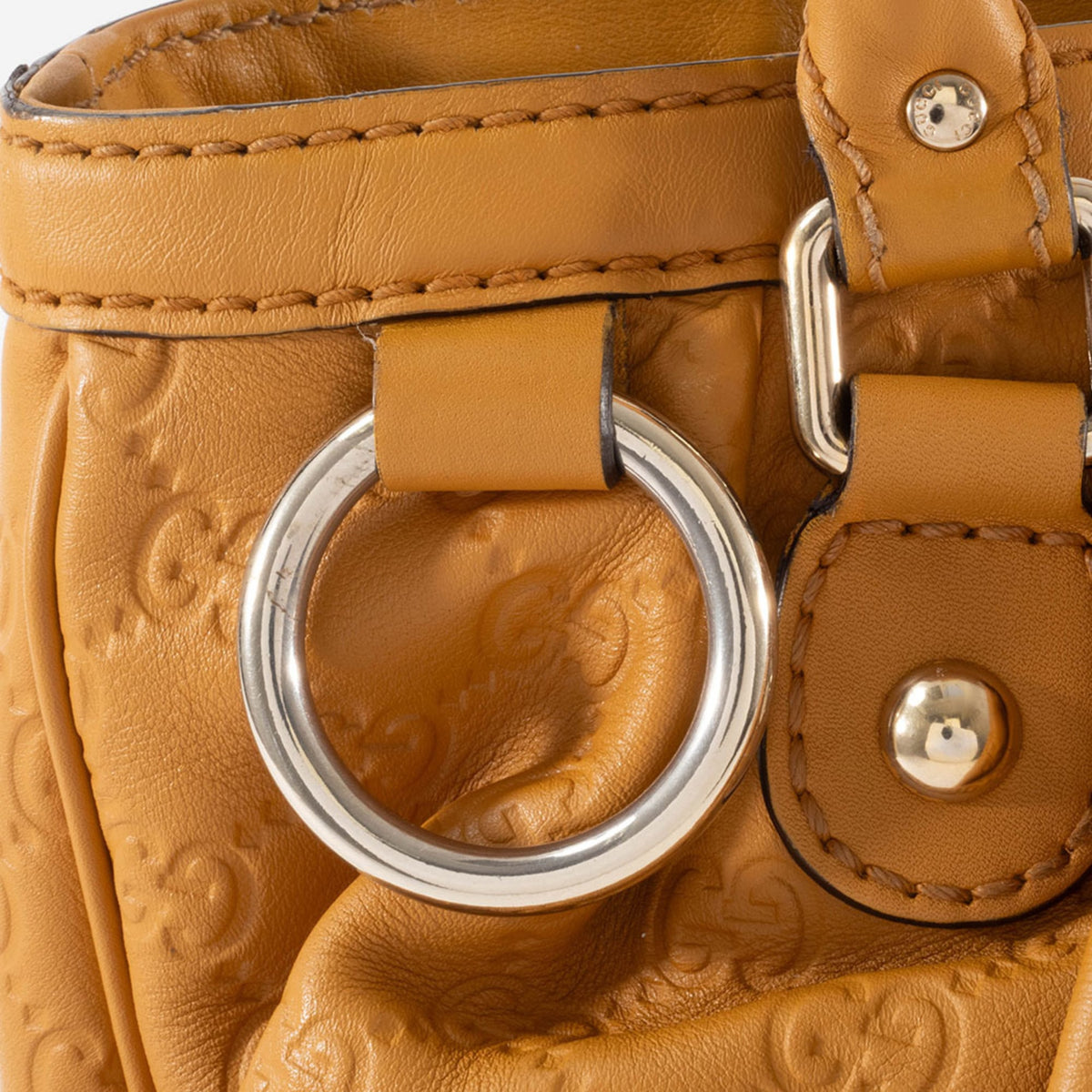 Gucci Brown Leather Handbag (Pre-Owned)
