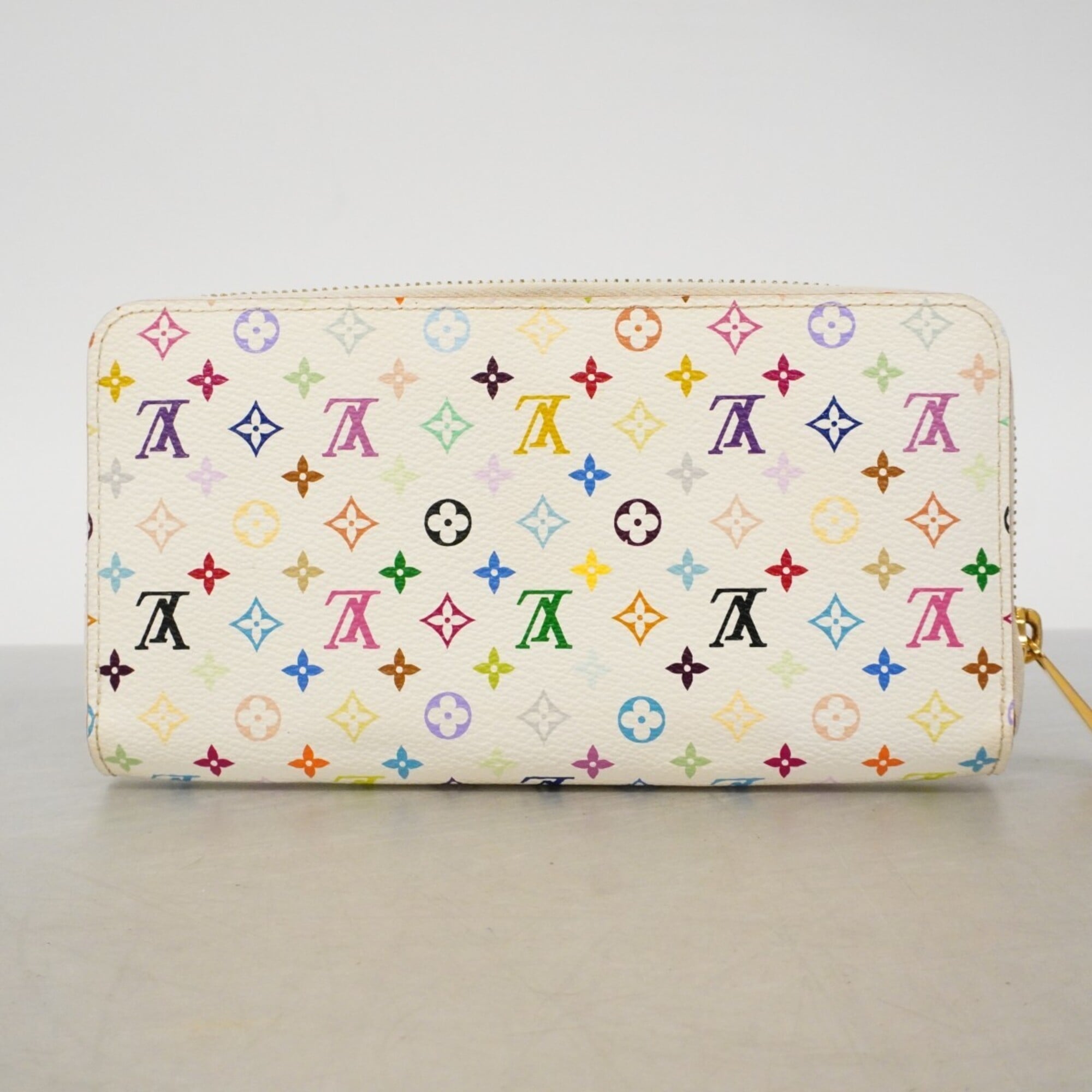 Louis Vuitton Blanc Litchi Long Wallet (Bi-Fold) (Pre-Owned)