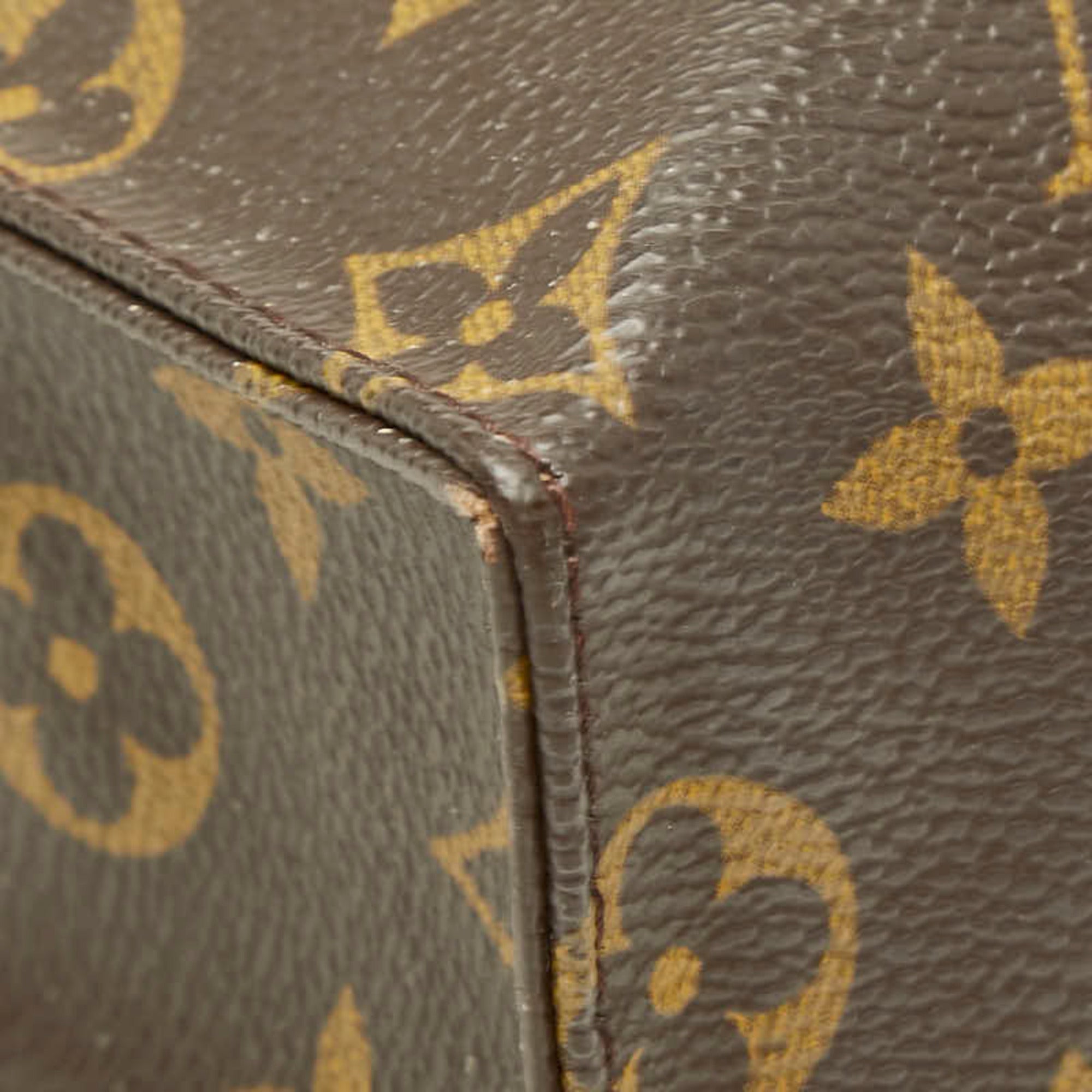 Louis Vuitton Brown Pvc Leather Clutch Bag Handbag Pouch (Pre-Owned)
