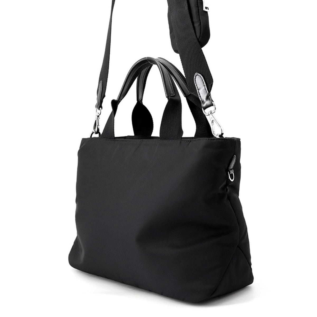 Prada Black Nylon Handbag Shoulder Bag (Pre-Owned)