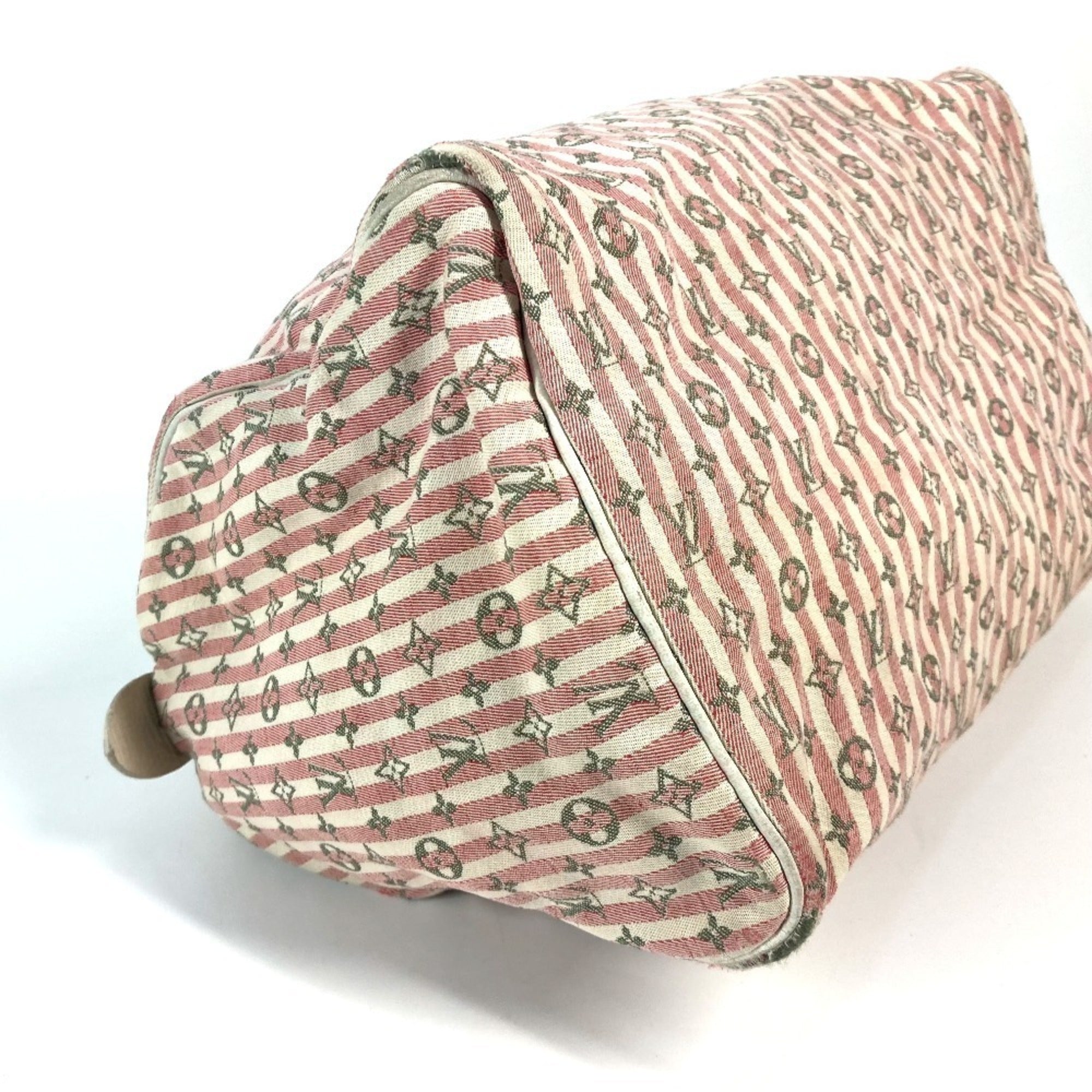Louis Vuitton Monogram Mini Lin Pink Monogram Mini Lin Boston Bag Handbag (Pre-Owned)
