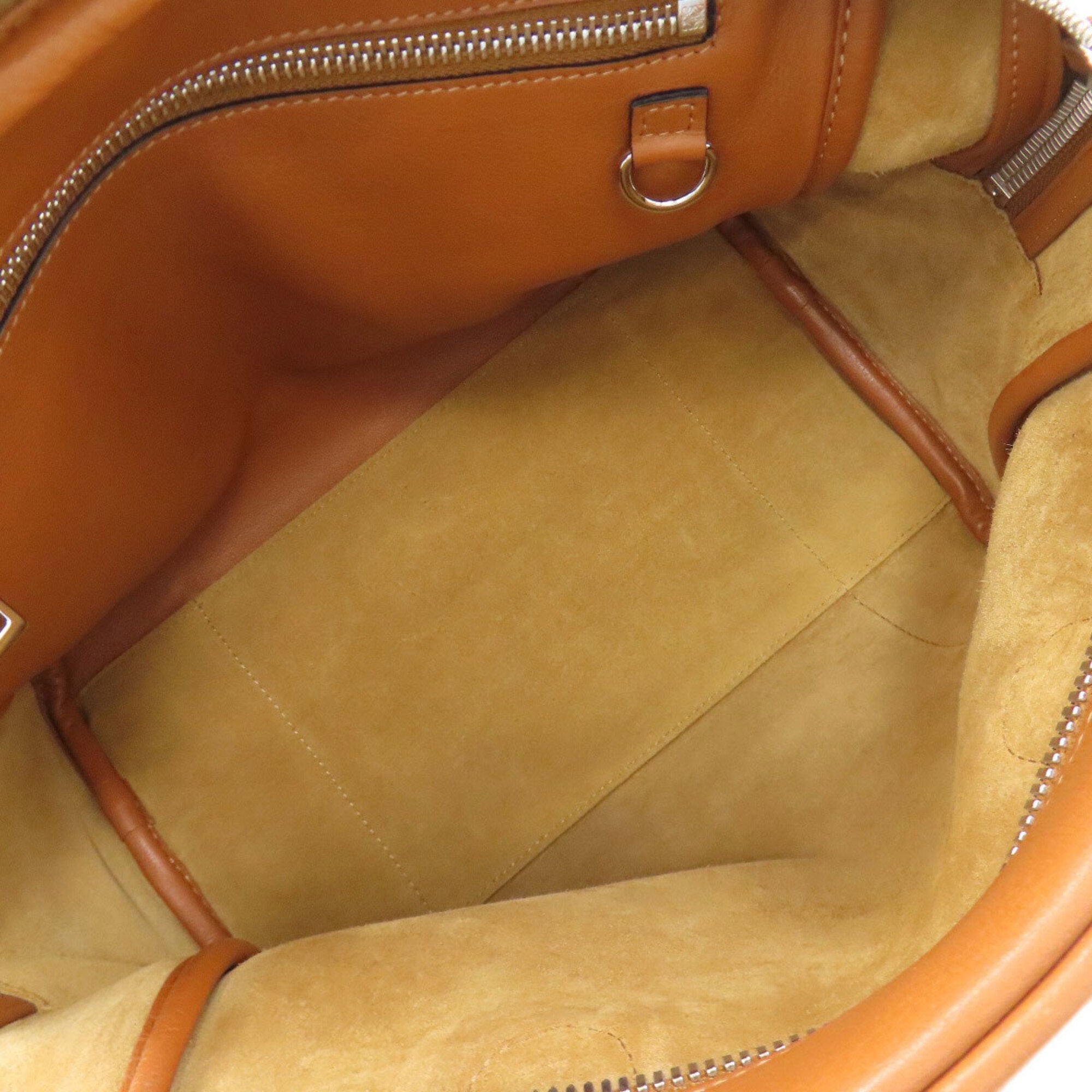 Loewe Amazona Brown Leather Handbag (Pre-Owned)