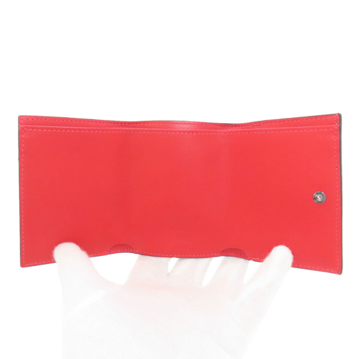 Christian Louboutin Black Patent Leather Wallet (Tri-Fold) (Pre-Owned)