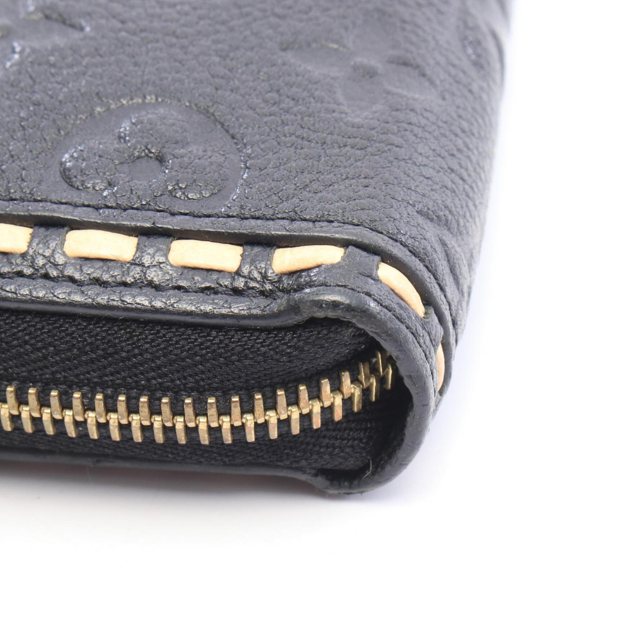 Louis Vuitton Monogram Empreinte Black Ivory Noir Monogram Empreinte Long Wallet (Bi-Fold) (Pre-Owned)