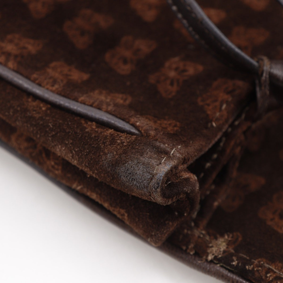 Bottega Veneta Brown Suede Shoulder Bag Tote Bag (Pre-Owned)