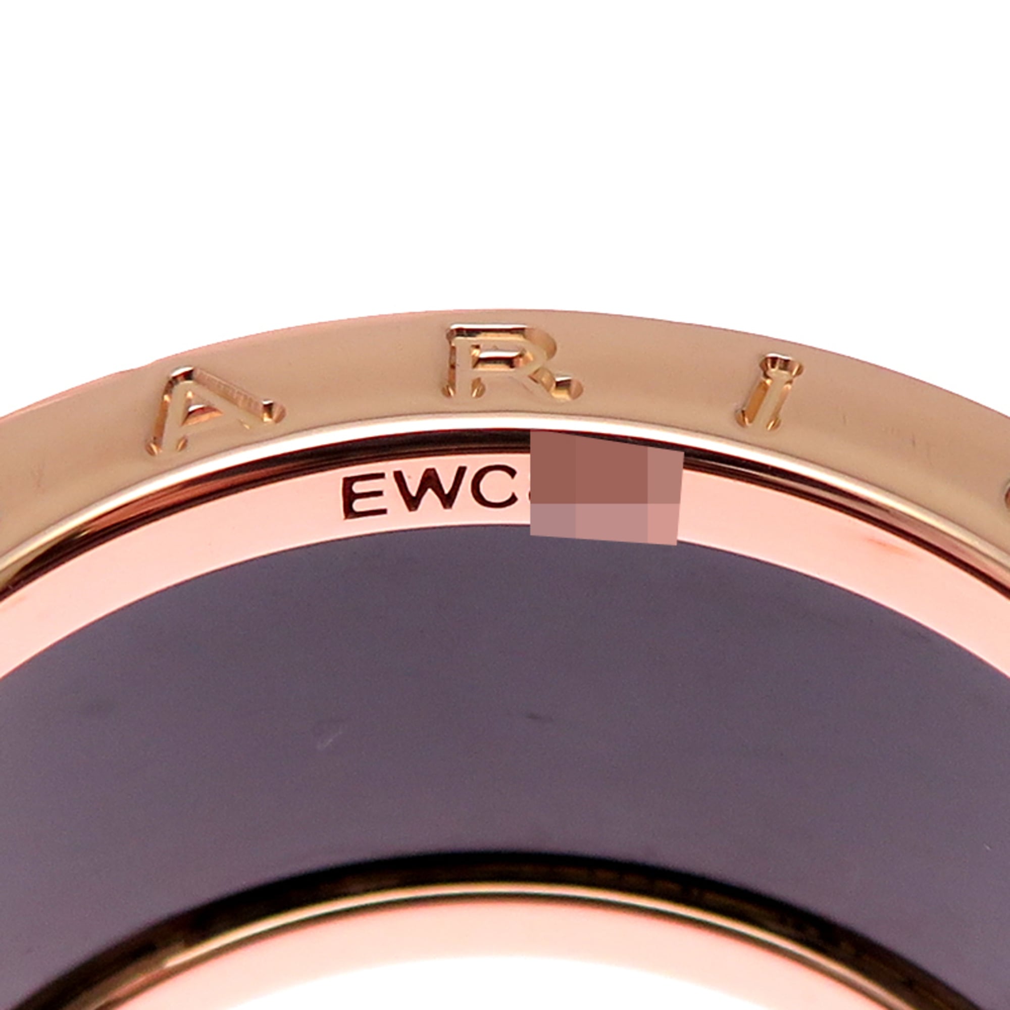 Bvlgari Pink Pink Gold (18K) Ceramic Band Ring (Pre-Owned)