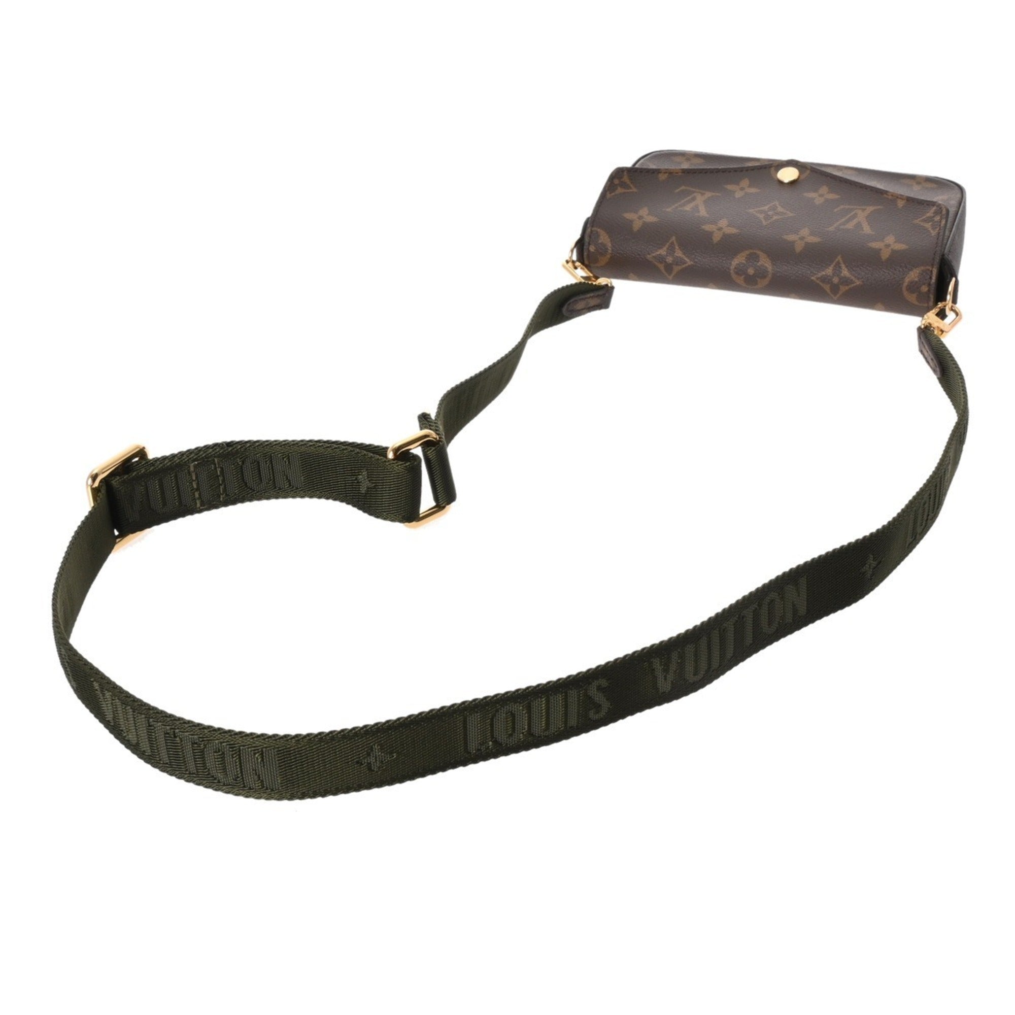 Louis Vuitton Monogram Brown Khaki Monogram Pochette Shoulder Bag (Pre-Owned)