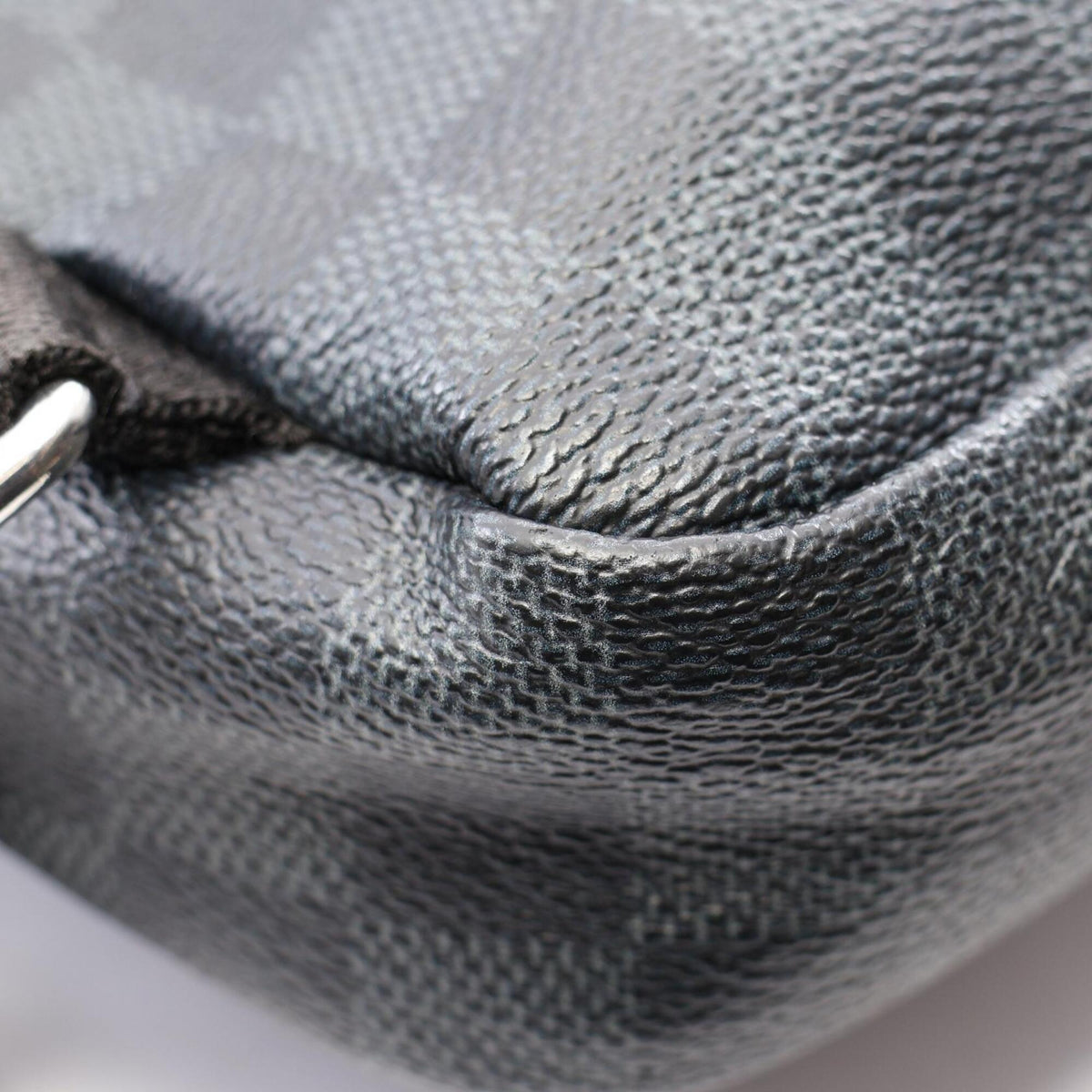 Louis Vuitton Black Multi-Color Damier Graphite Leather Fanny Pack Sling Bag (Pre-Owned)