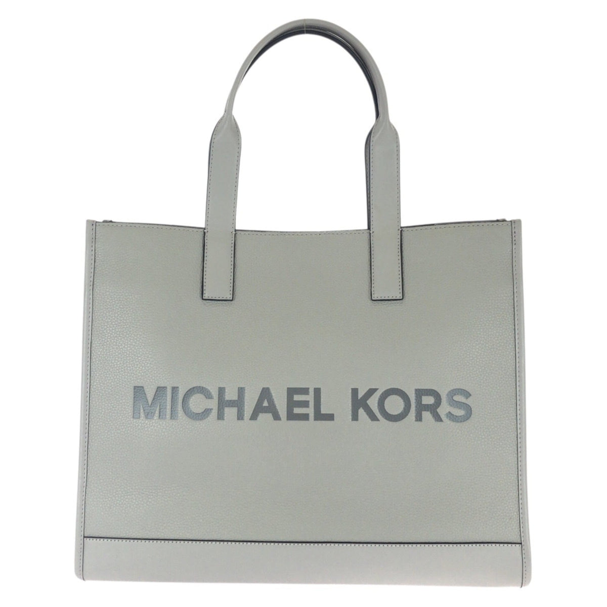 Michael Kors Gray Leather Shoulder Bag Tote Bag (Pre-Owned)