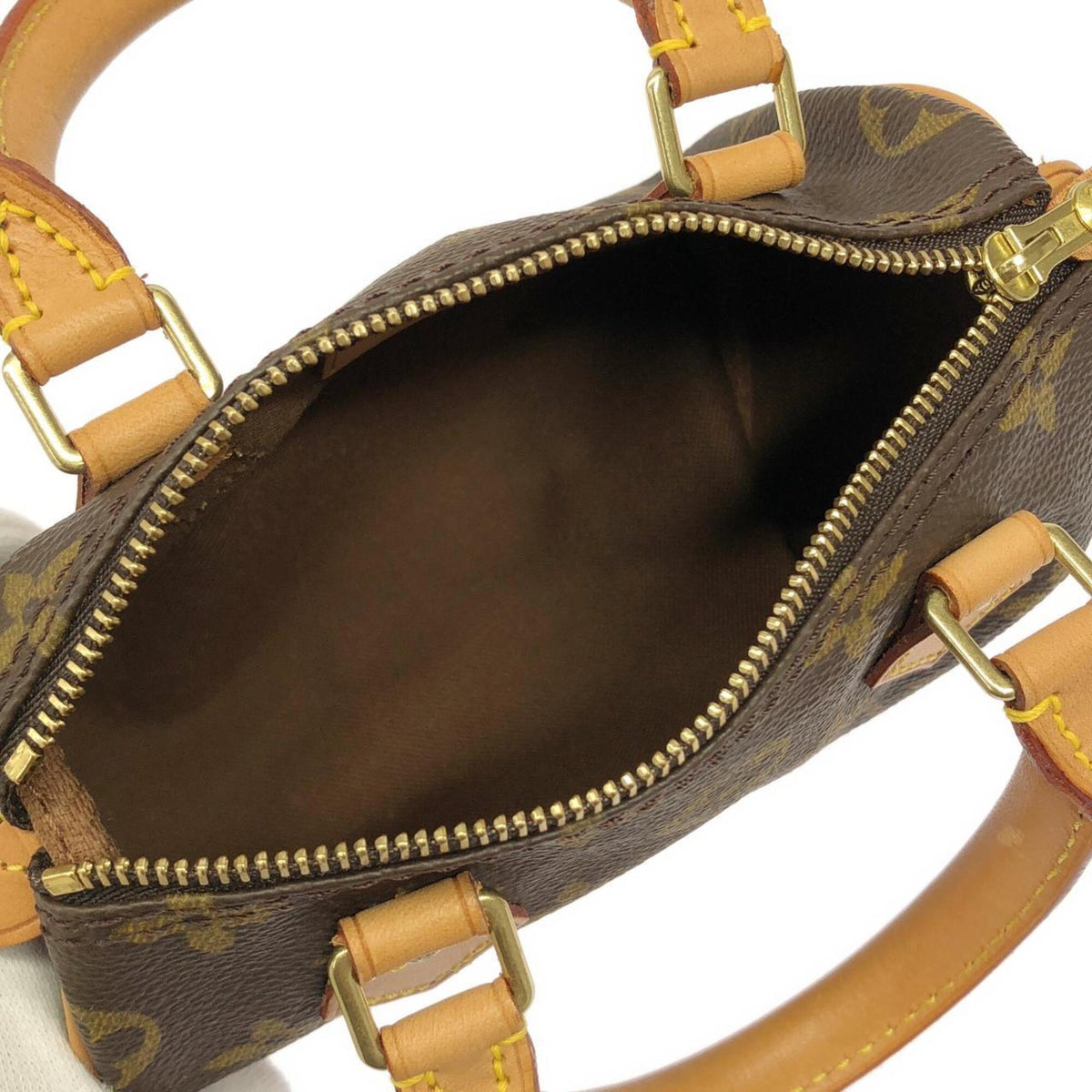 Louis Vuitton Monogram Marron Coated Canvas Boston Bag (Pre-Owned)
