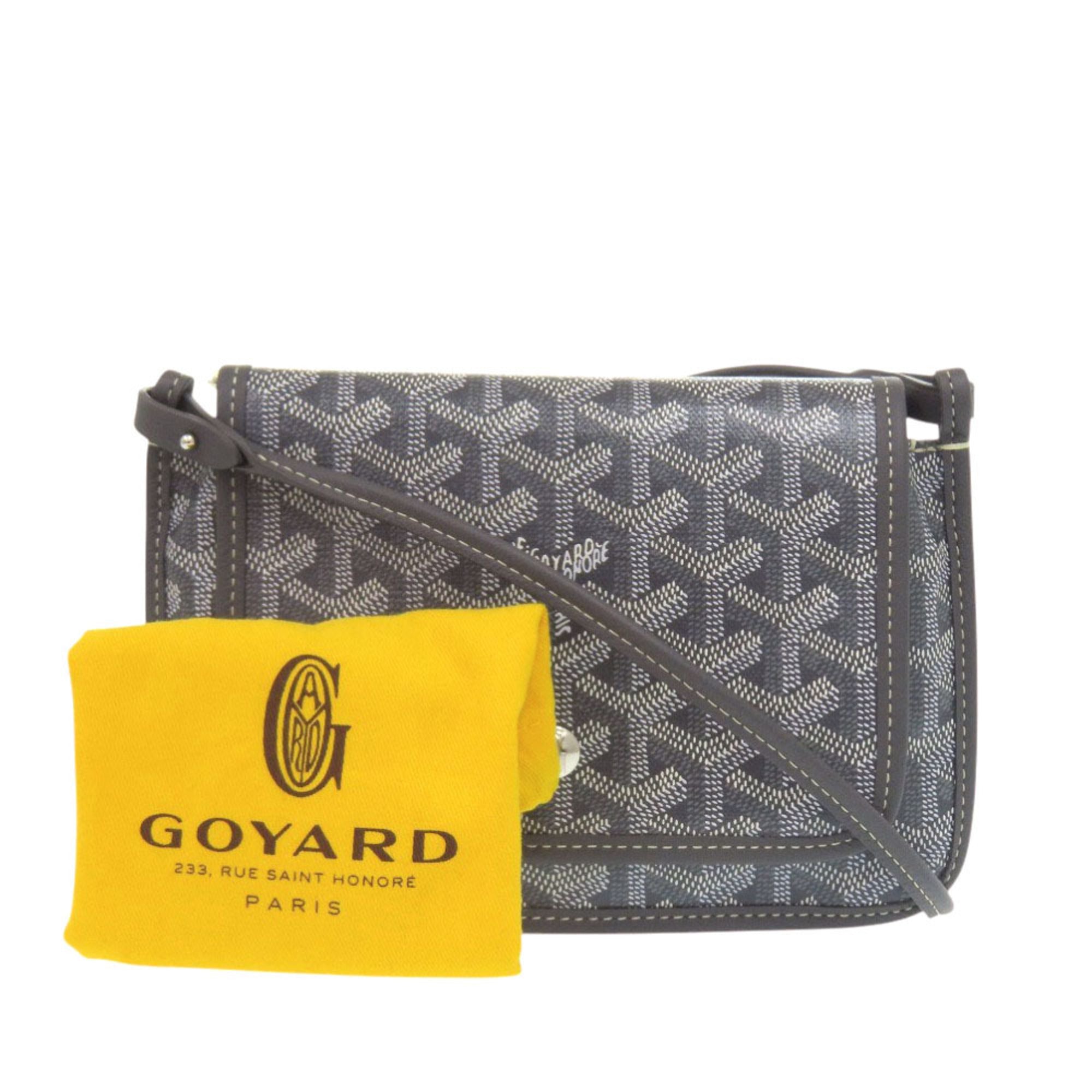 Goyard Gray Canvas Leather Handbag Shoulder Bag (Pre-Owned)