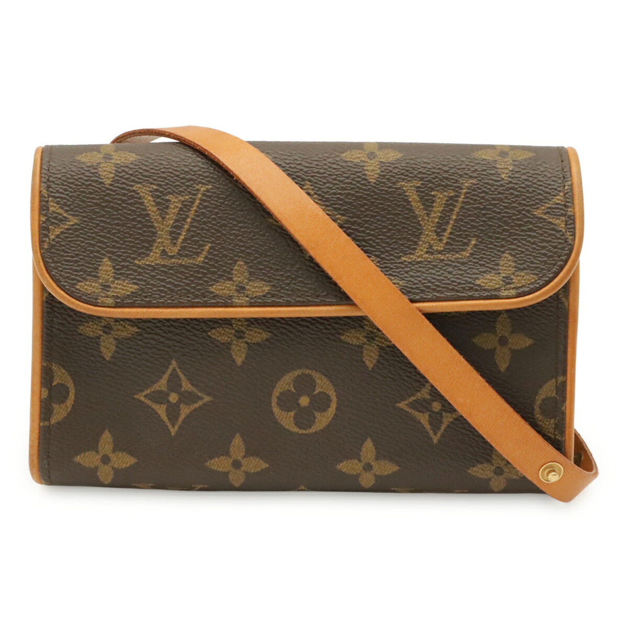 Louis Vuitton Brown Monogram Clutch Bag Pochette Pouch (Pre-Owned)