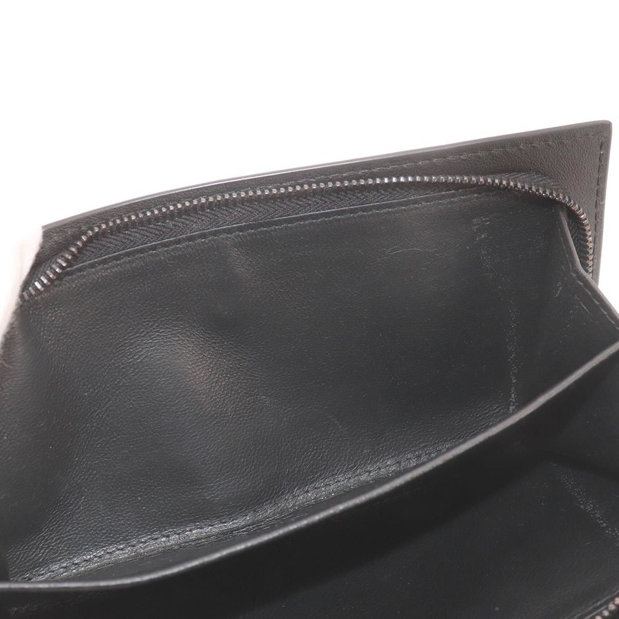 Bottega Veneta Black Intrecciato Long Wallet (Bi-Fold) (Pre-Owned)