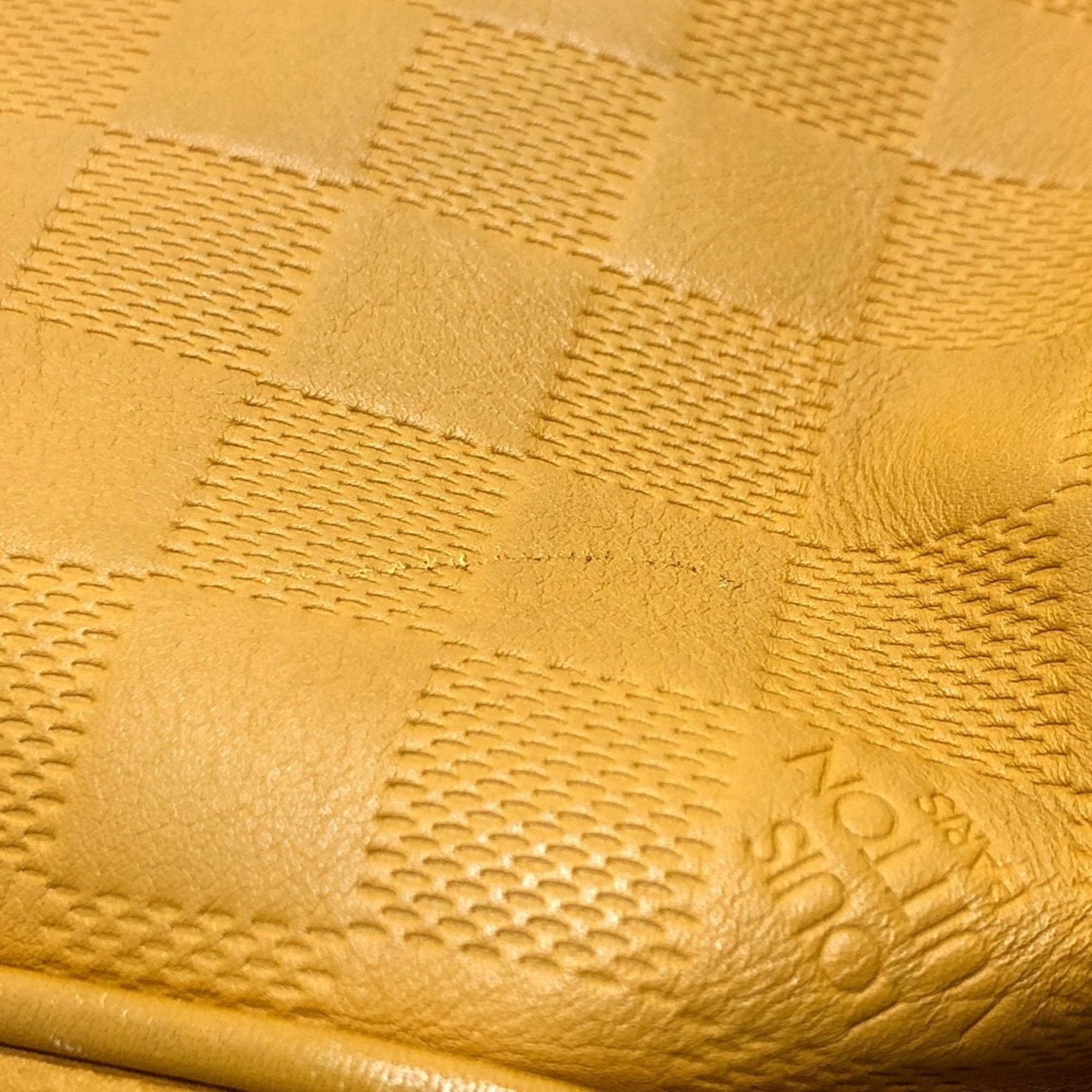 Louis Vuitton Solar Yellow Damier Infini Leather Tote Bag (Pre-Owned)
