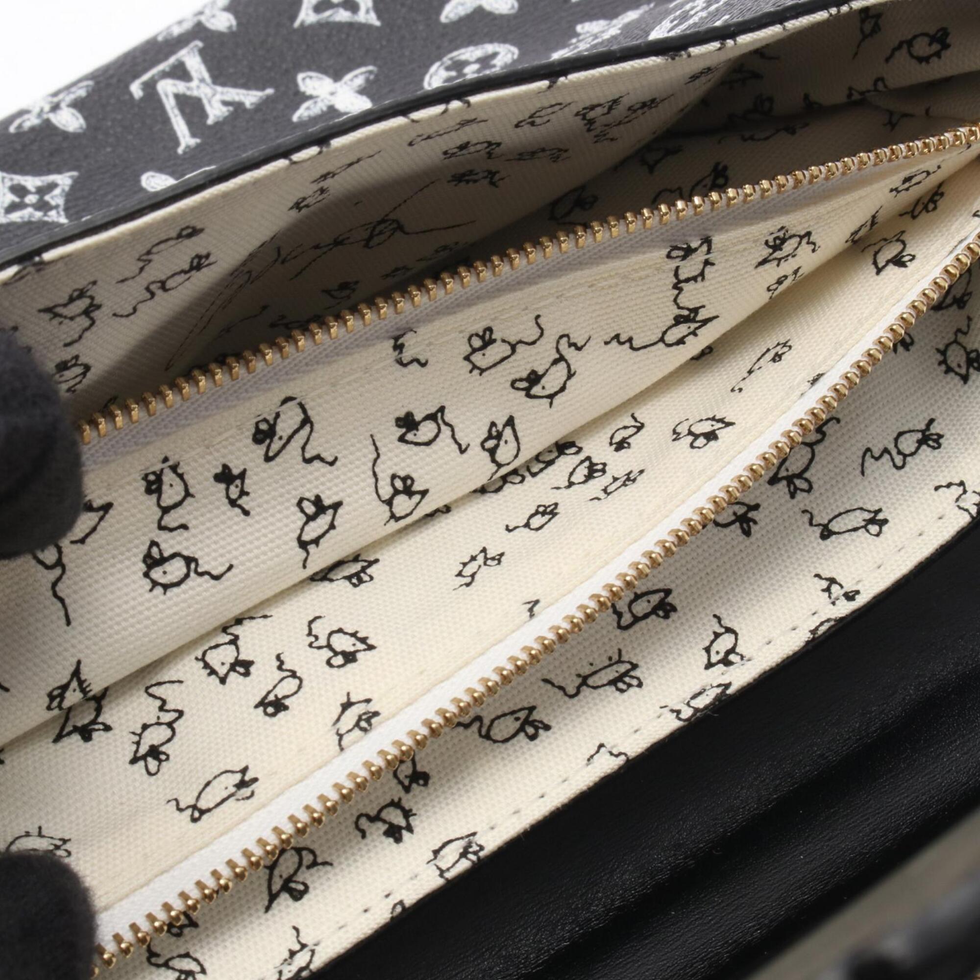 Louis Vuitton Black Multi-Color White Epi Leather Coated Canvas Handbag Shoulder Bag (Pre-Owned)