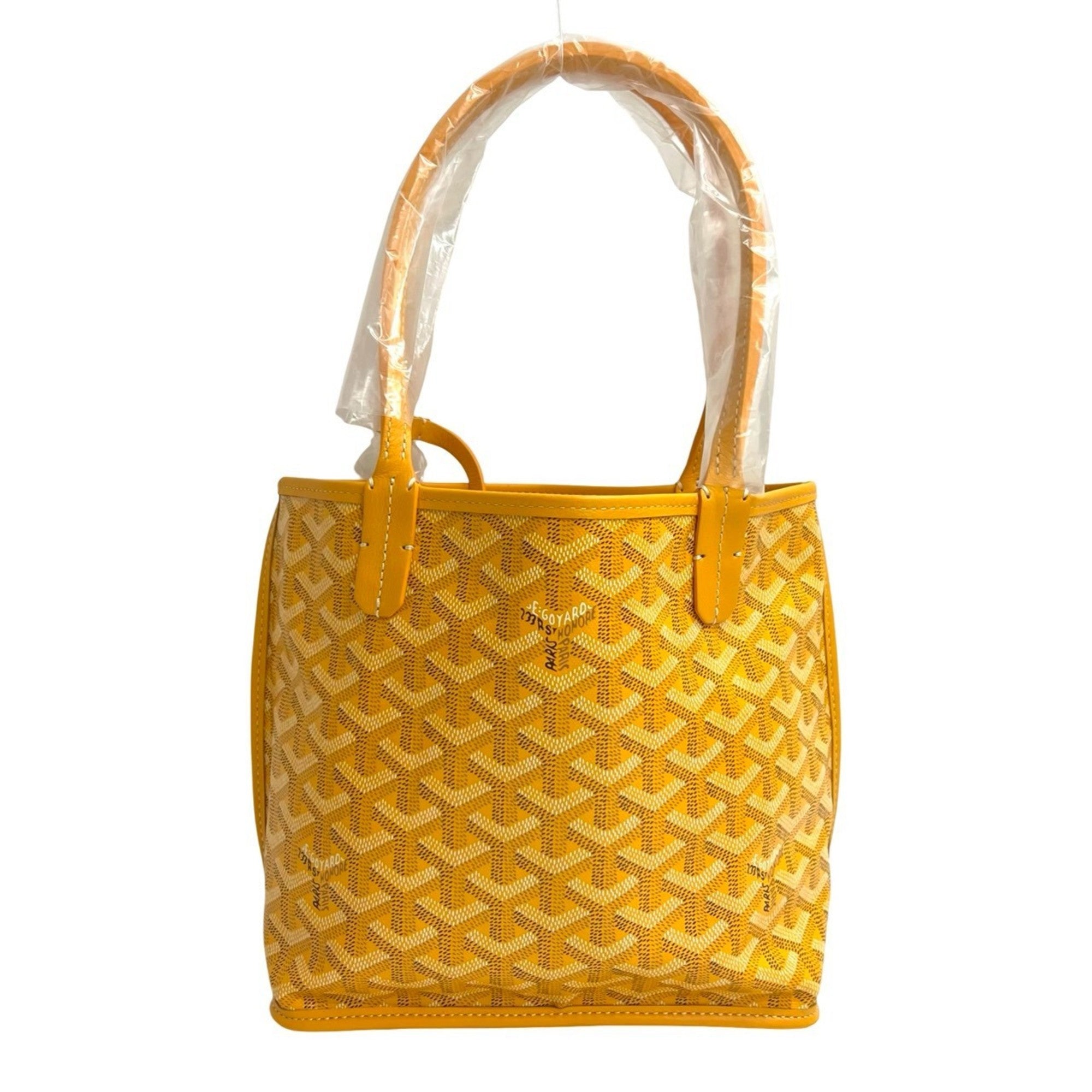 Goyard Yellow Leather Handbag Pouch Tote Bag (Pre-Owned)