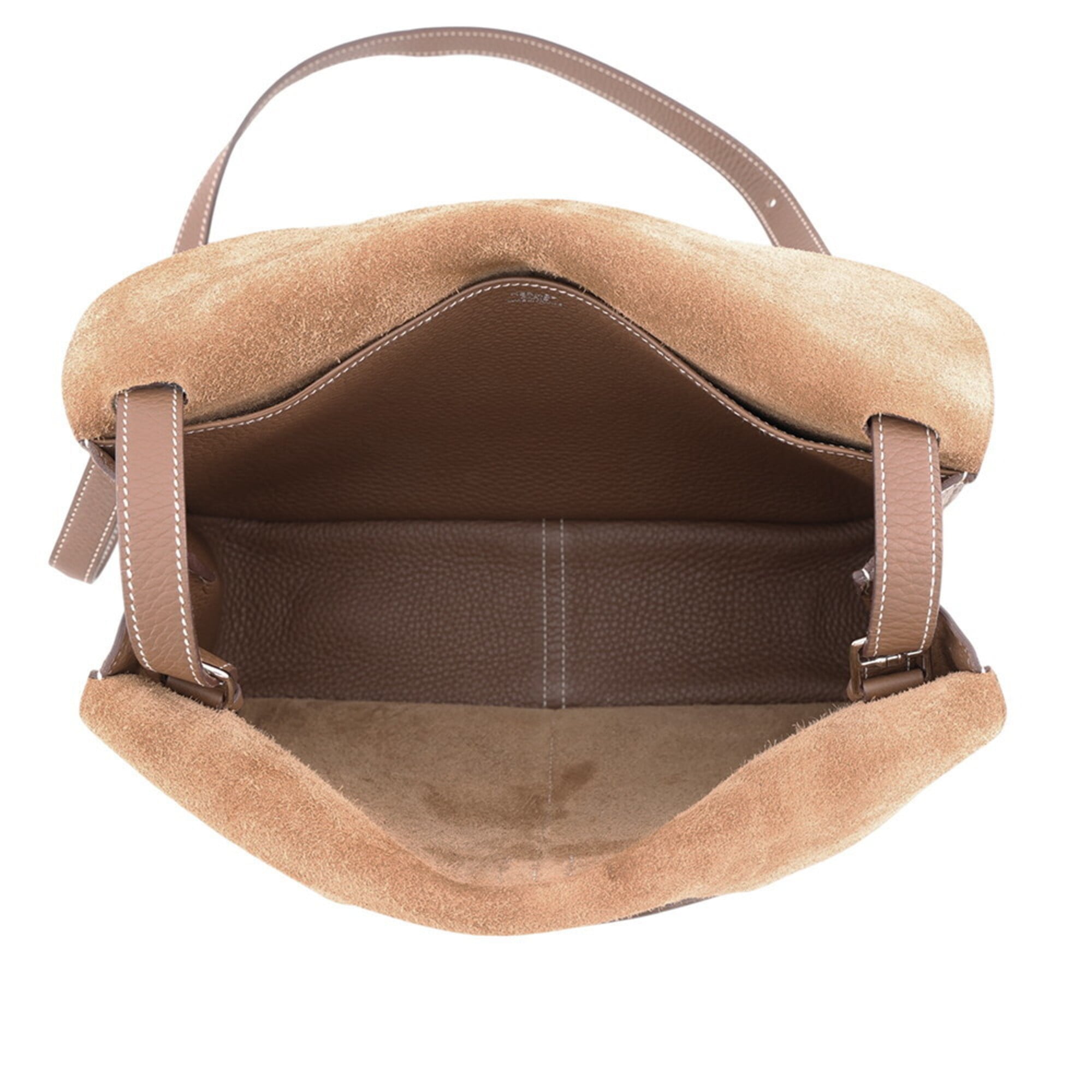 Hermes Kara Alezan Taurillon Clemence Leather Handbag (Pre-Owned)