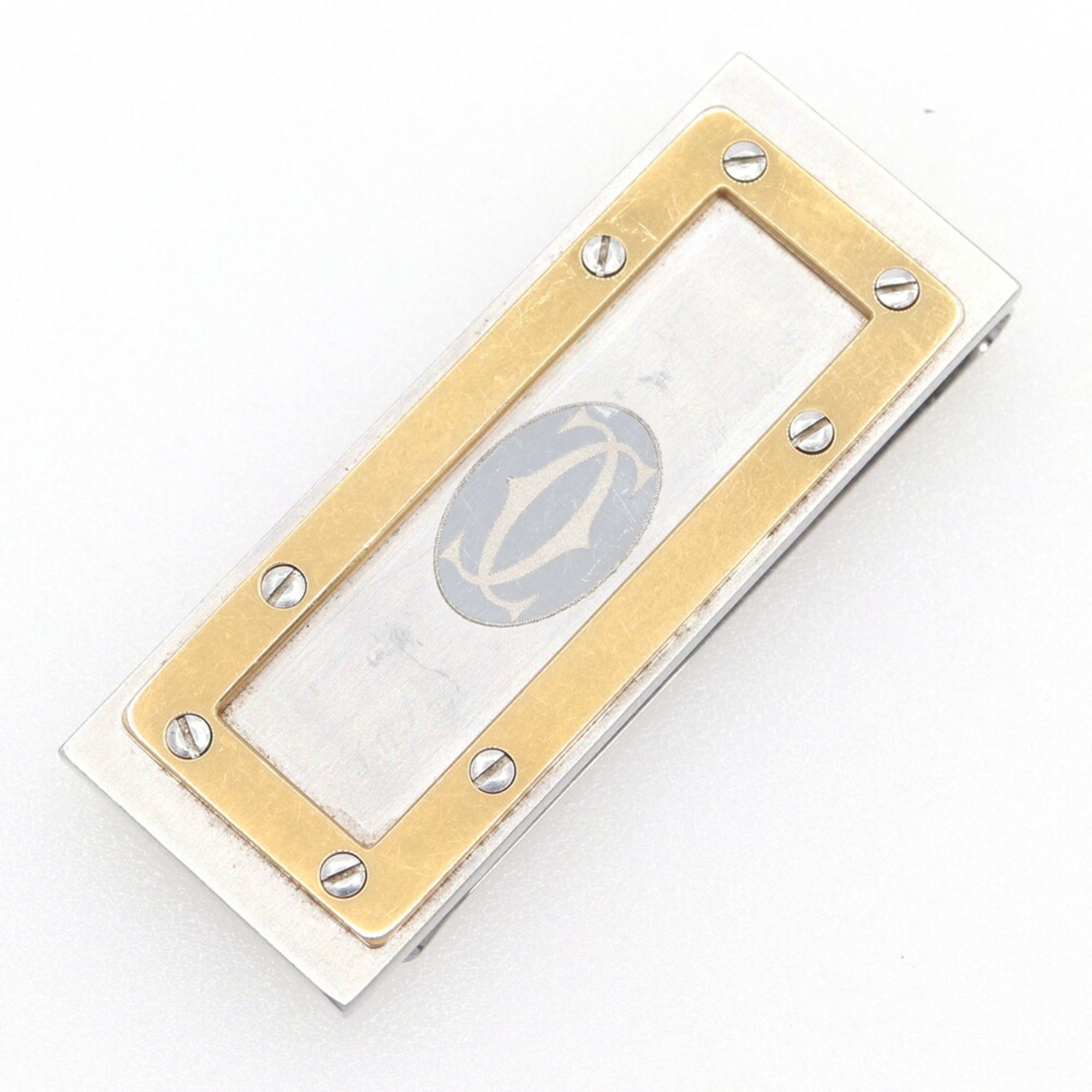 Cartier Gold Silver Stainless Steel Money Clip (Pre-Owned)