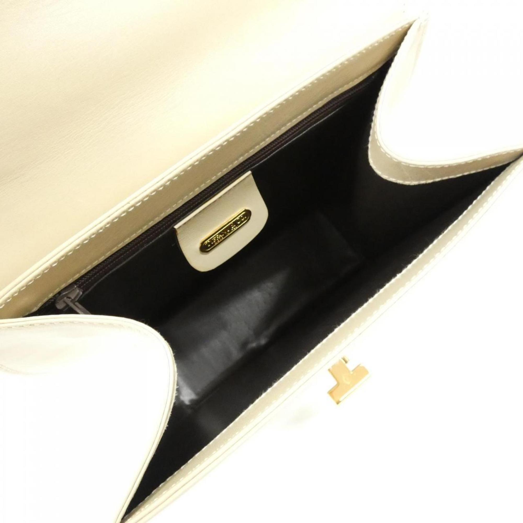 Tiffany Ivory Leather Handbag (Pre-Owned)