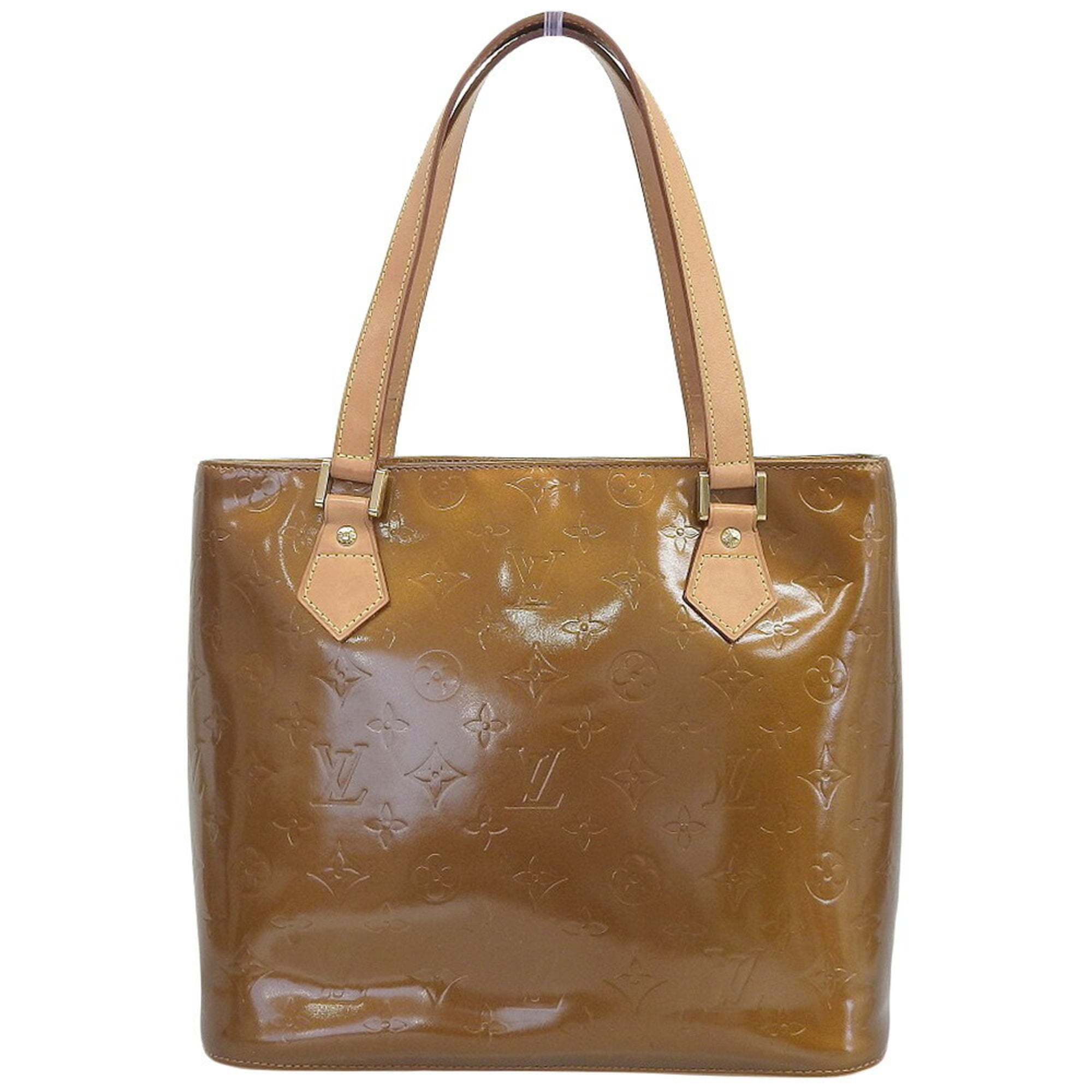 Louis Vuitton Bronze Leather Shoulder Bag Tote Bag (Pre-Owned)