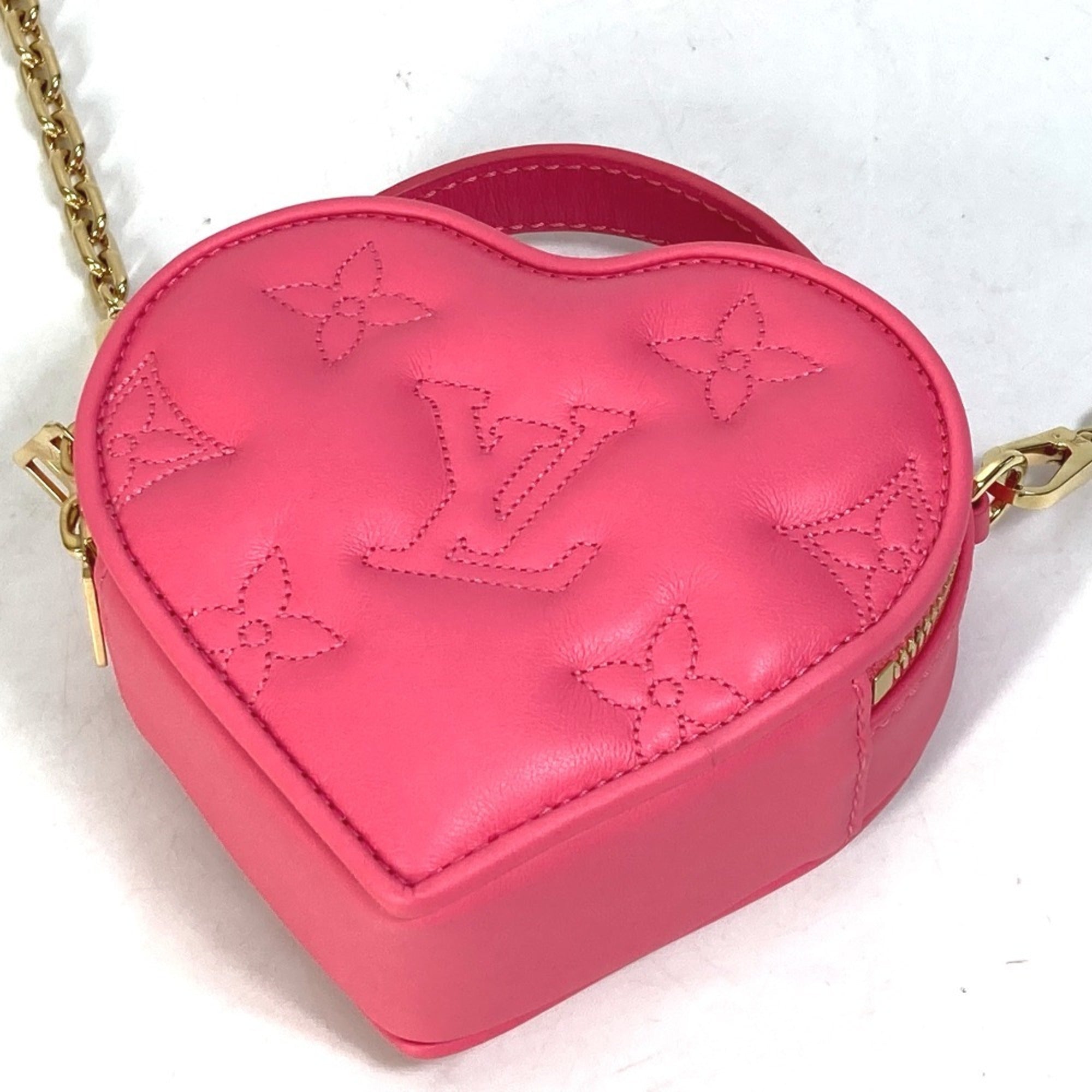 Louis Vuitton Pink Leather Handbag Shoulder Bag (Pre-Owned)