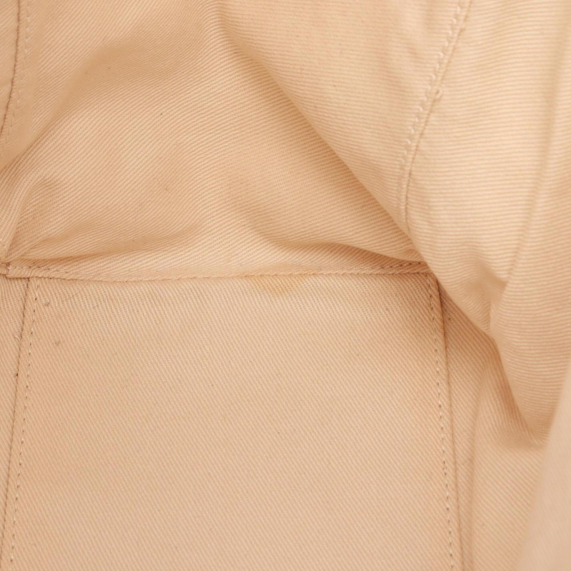 Loewe Beige Brown Canvas Leather Handbag Tote Bag (Pre-Owned)
