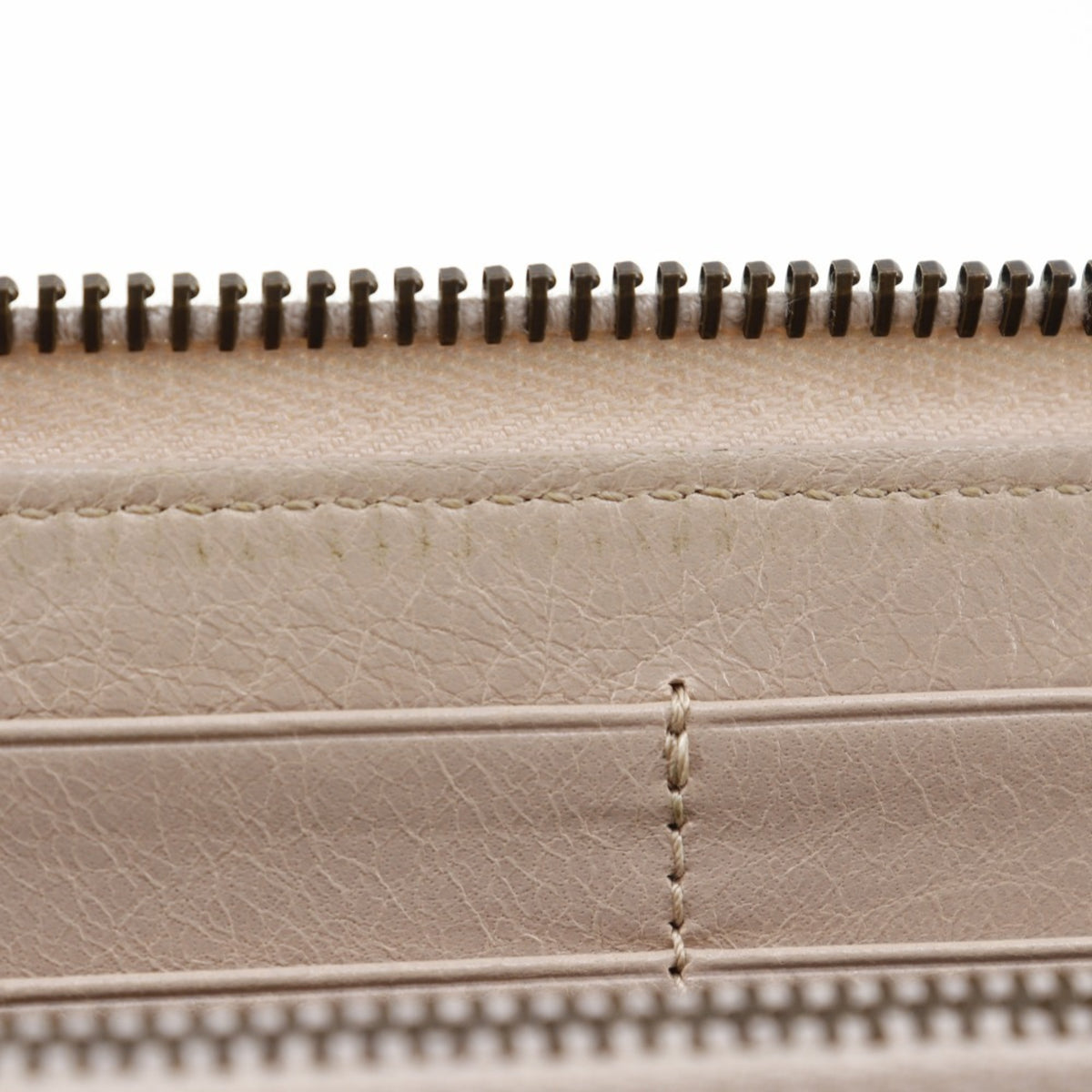 Balenciaga Beige Pink Leather Coin Purse/Coin Case (Pre-Owned)