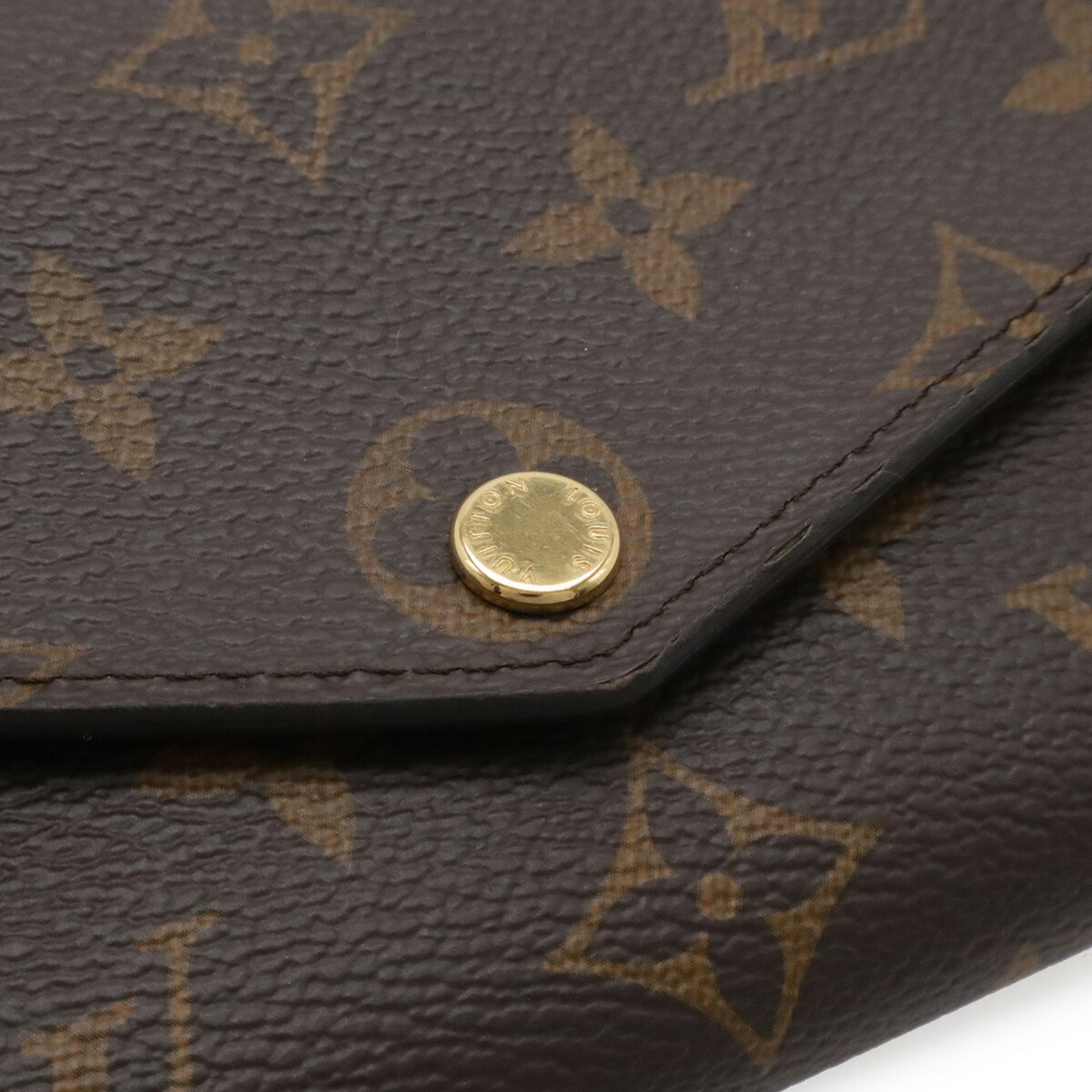 Louis Vuitton Monogram Fuchsia Monogram Long Wallet (Bi-Fold) (Pre-Owned)