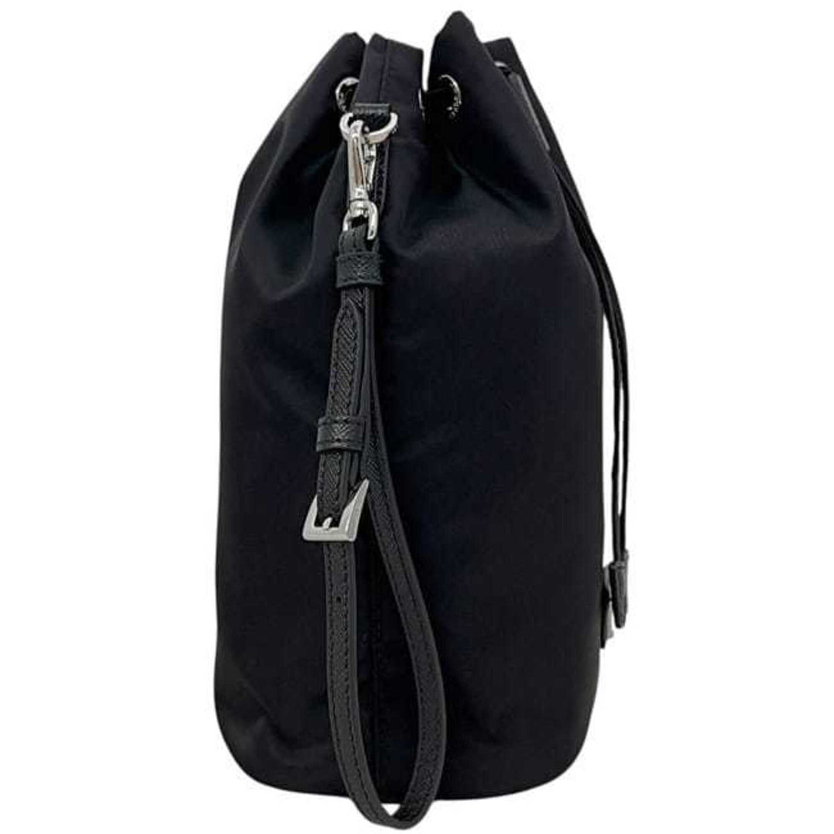 Prada Black Nero Nylon Saffiano Handbag Pouch (Pre-Owned)