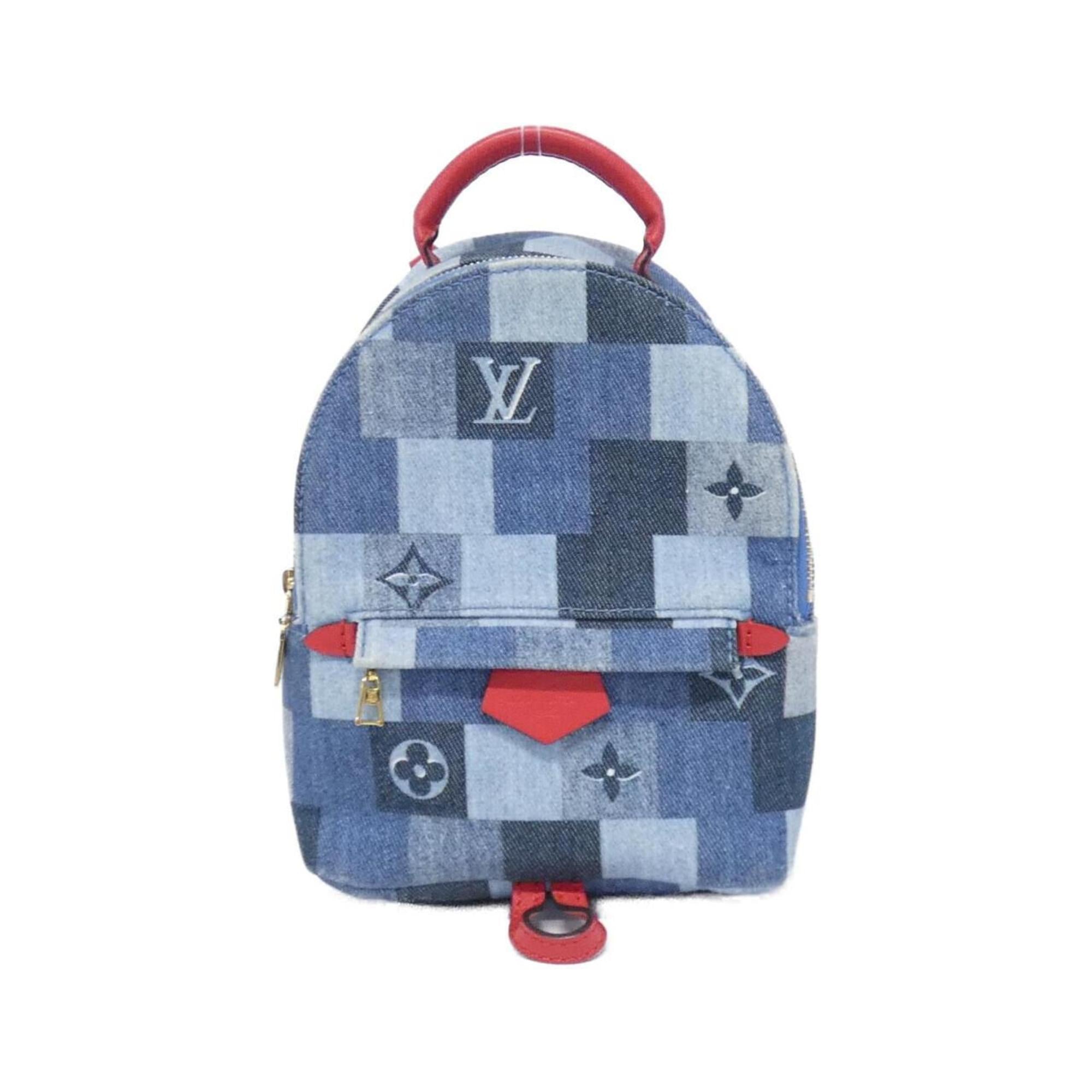 Louis Vuitton Rouge Denim Backpack (Pre-Owned)