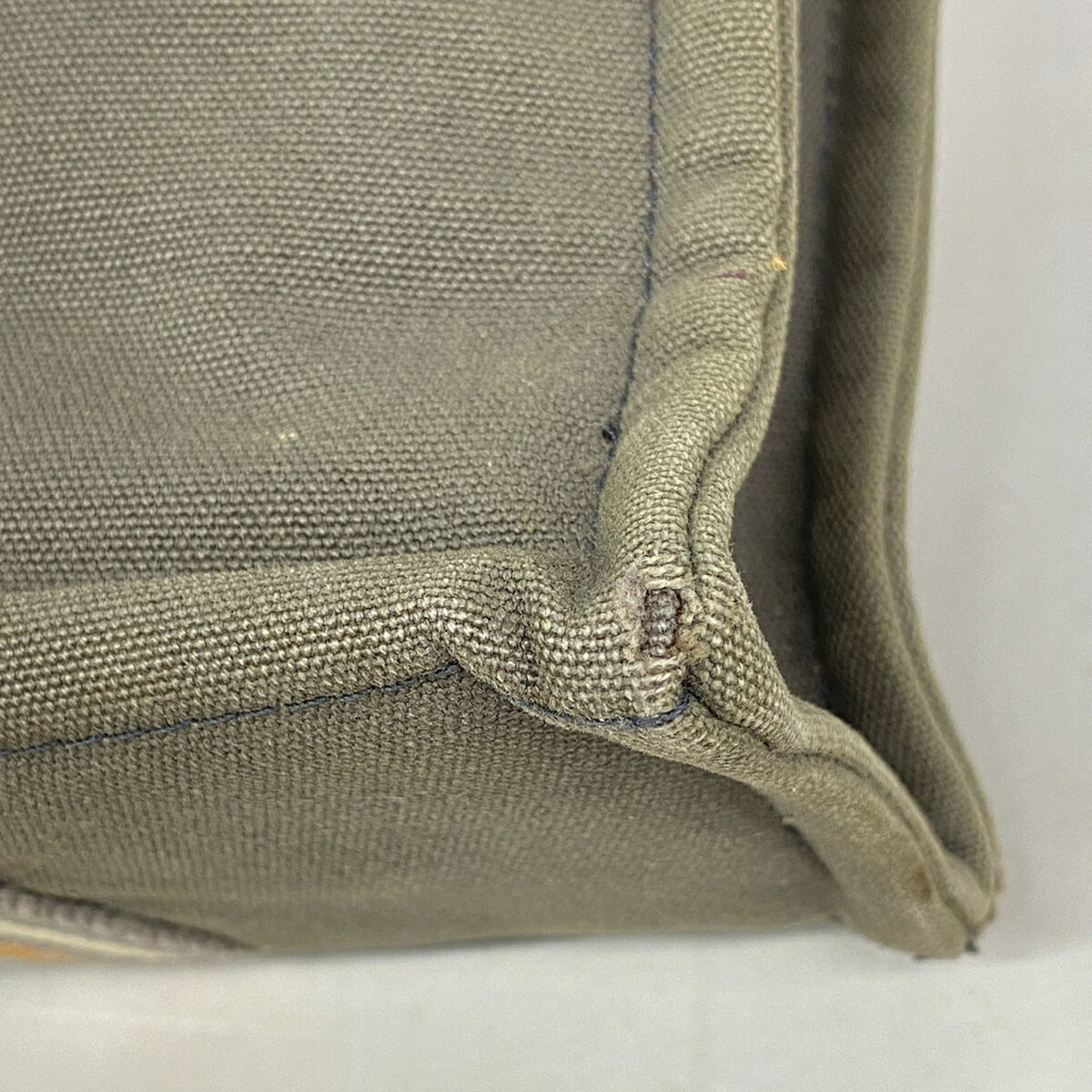 Hermes Gray Canvas Tote Bag (Pre-Owned)