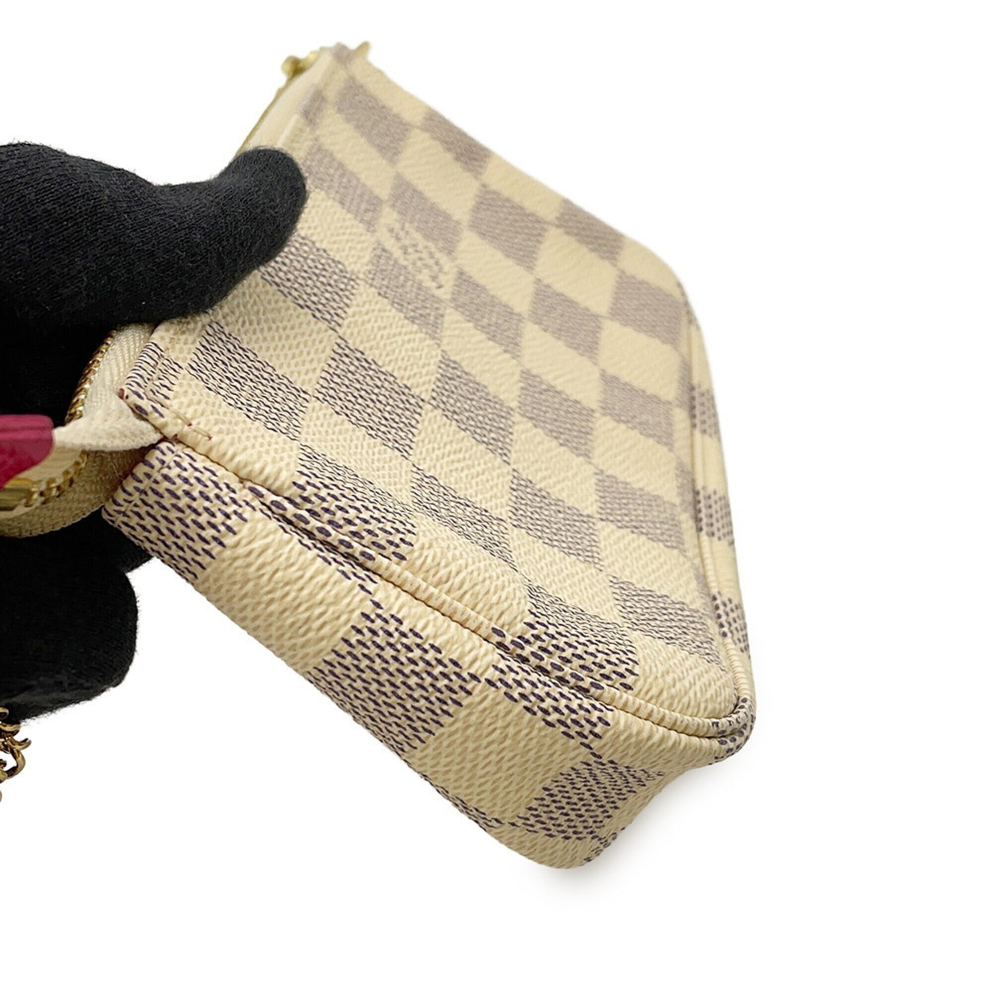 Louis Vuitton Damier Azur Pink Damier Azur Handbag Pochette (Pre-Owned)